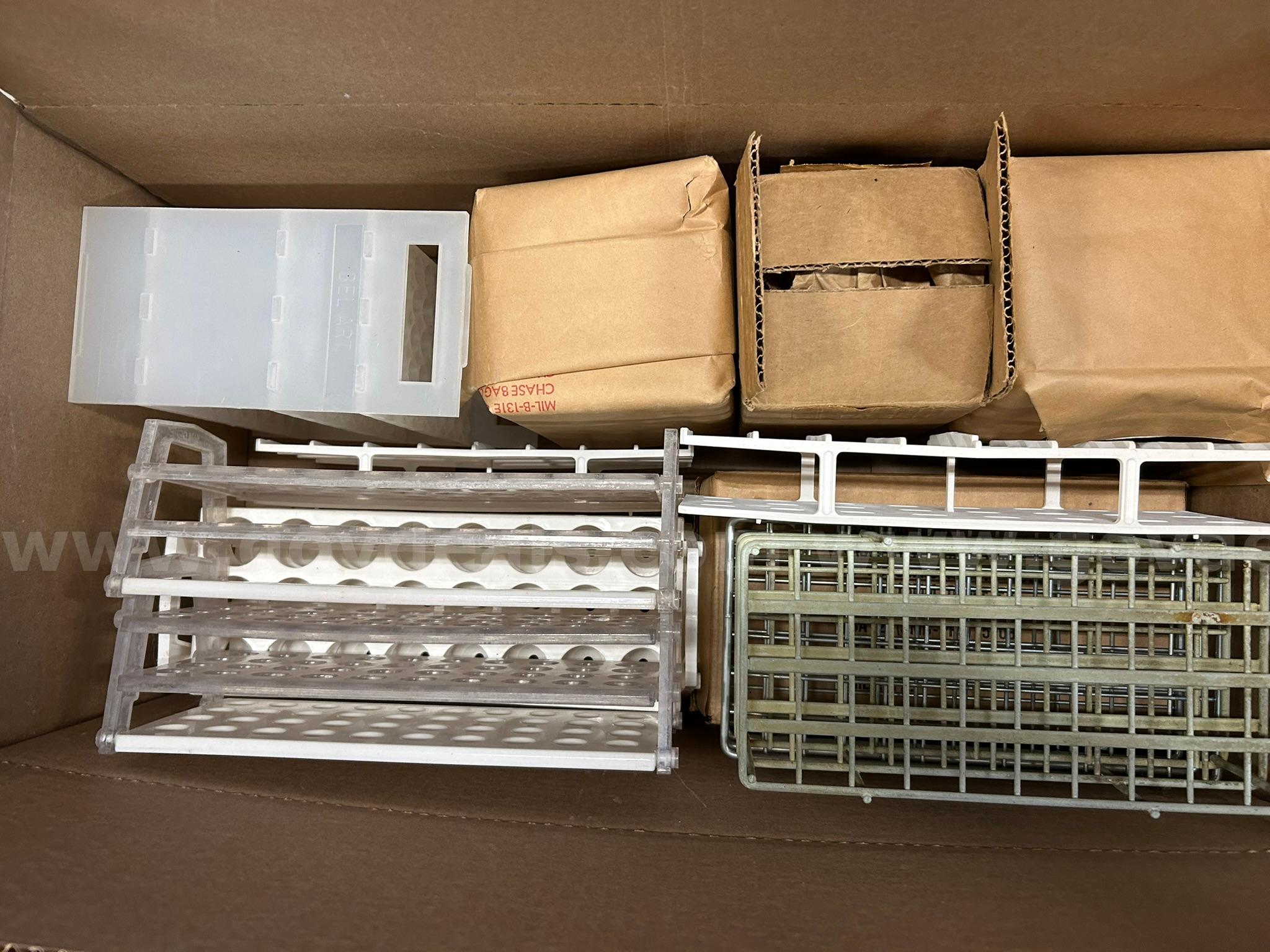 Lot of Test Tubes & Test Tube Racks   Government Surplus Auction - Photo #2