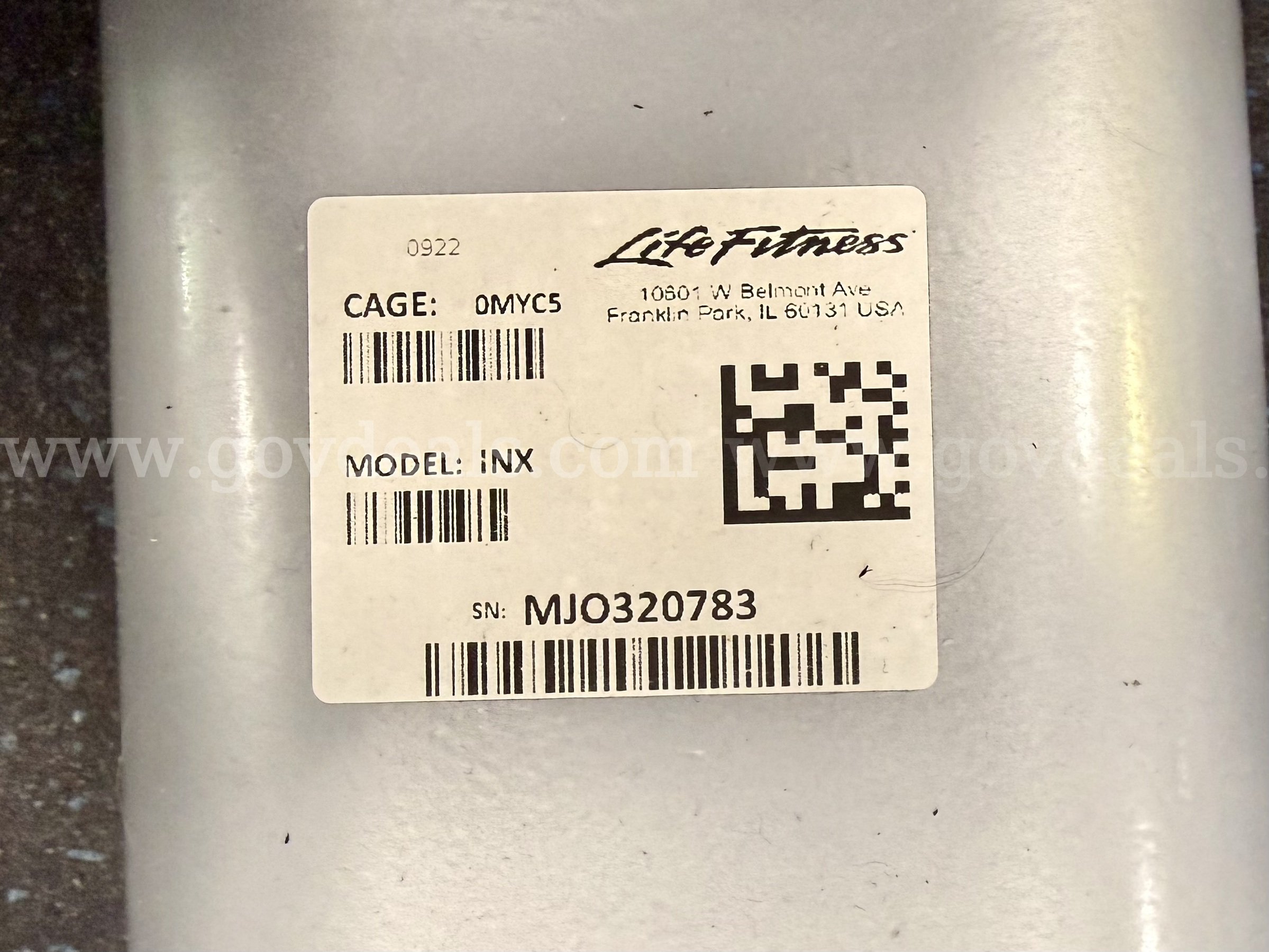 Life Fitness INX Elliptical Life Fitness INX Government Surplus Auction - Photo #2