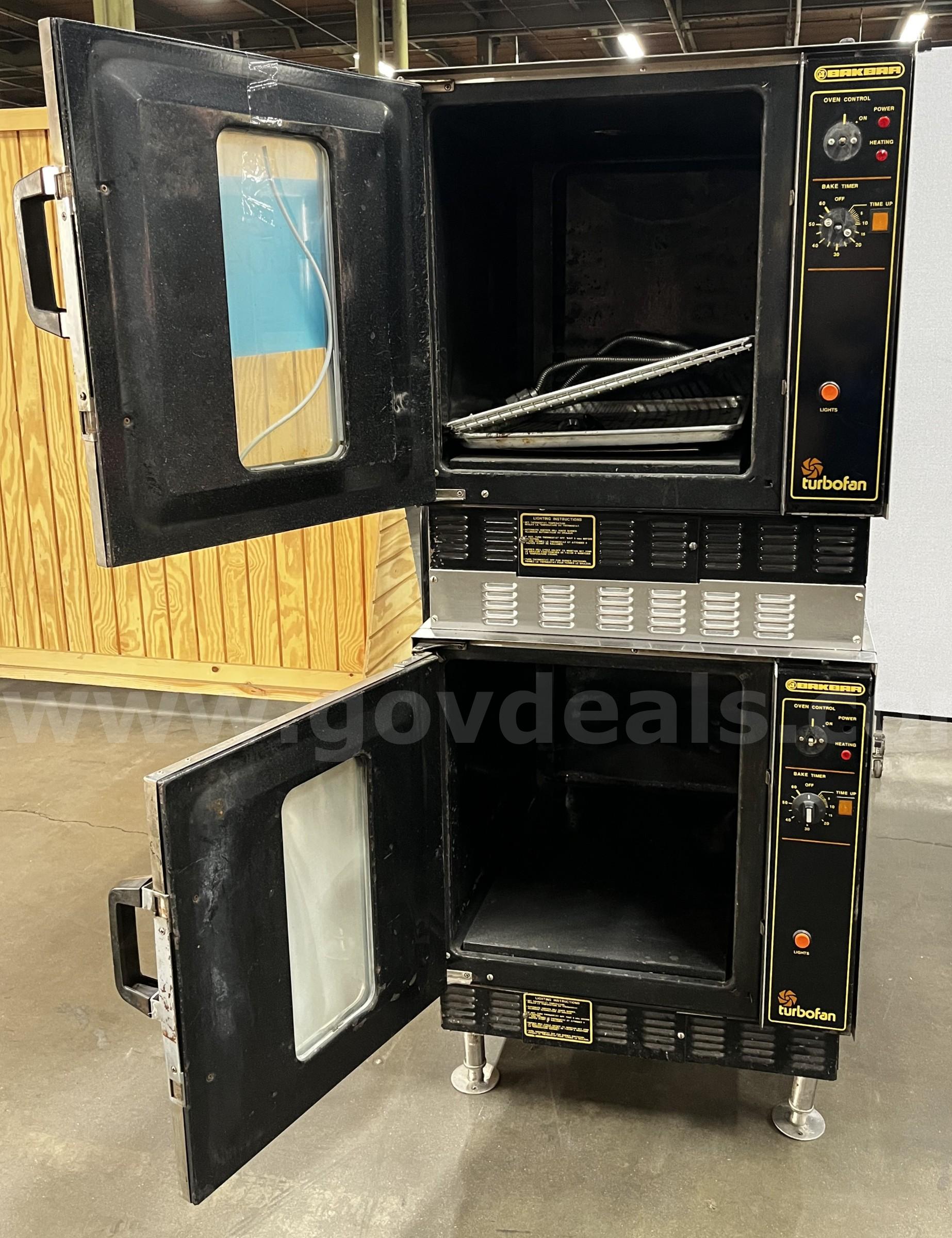 **** BAKBAR -TURBO FAN G32 DOUBLE GAS OVEN **** (I)   Government Surplus Auction - Photo #4