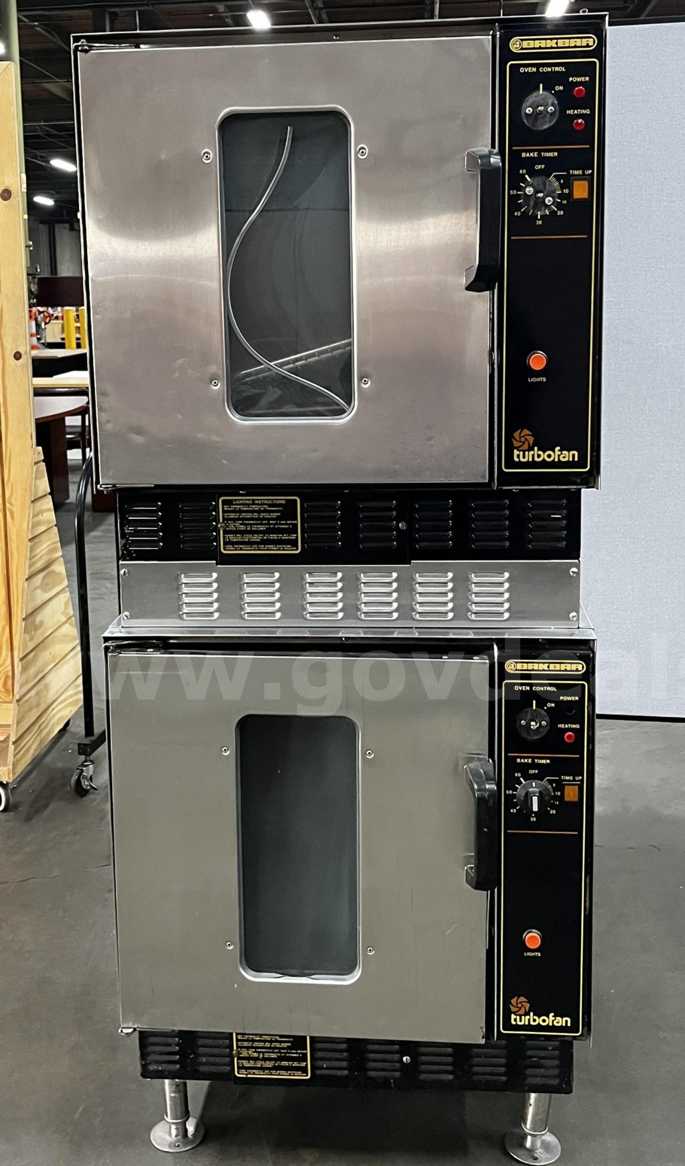 **** BAKBAR -TURBO FAN G32 DOUBLE GAS OVEN **** (I)   Government Surplus Auction - Photo #6