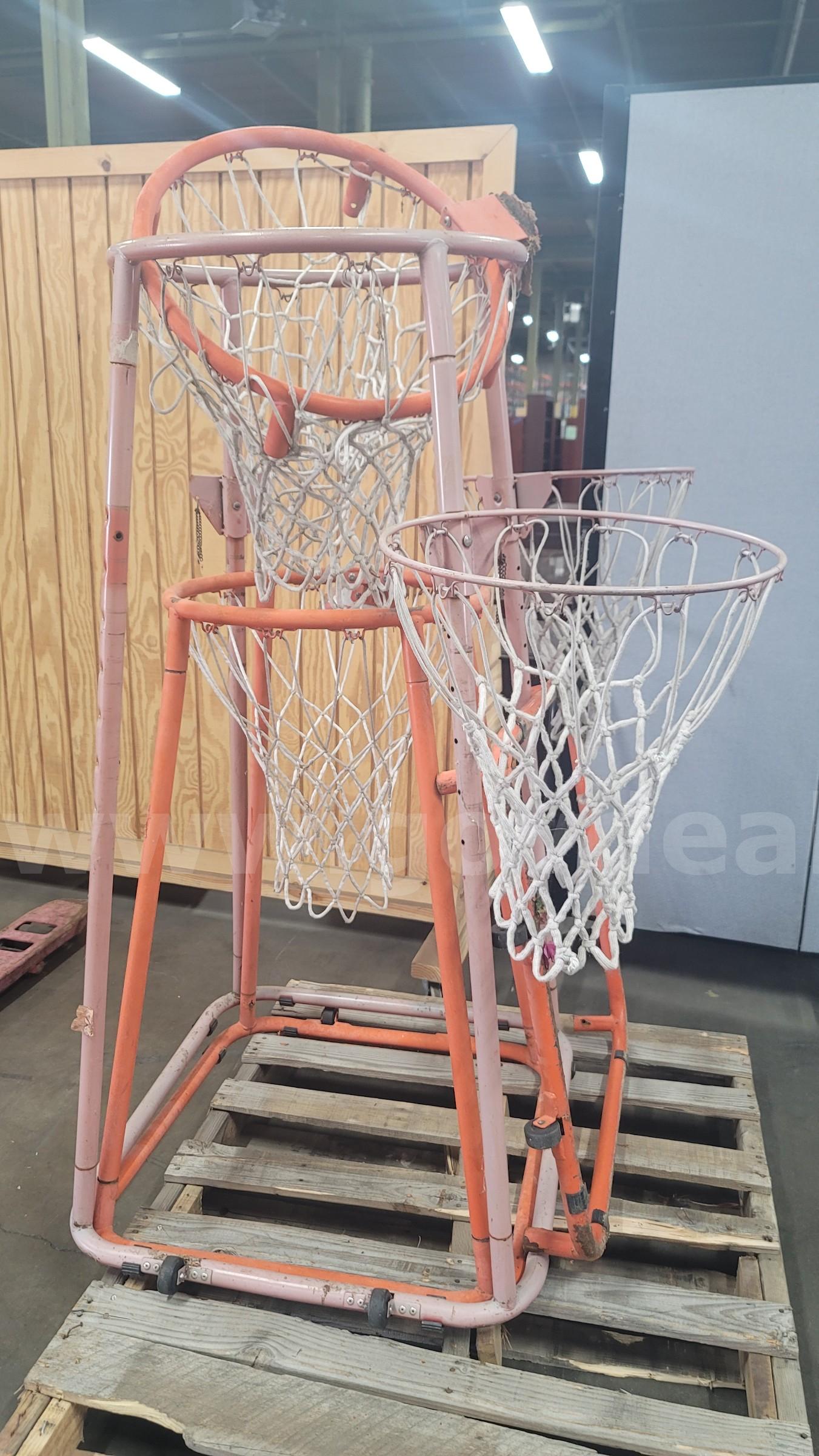 **** MULTI HOOP PORTABLE JUNIOR BASKETBALL STAND**** (I)   Government Surplus Auction - Primary Photo