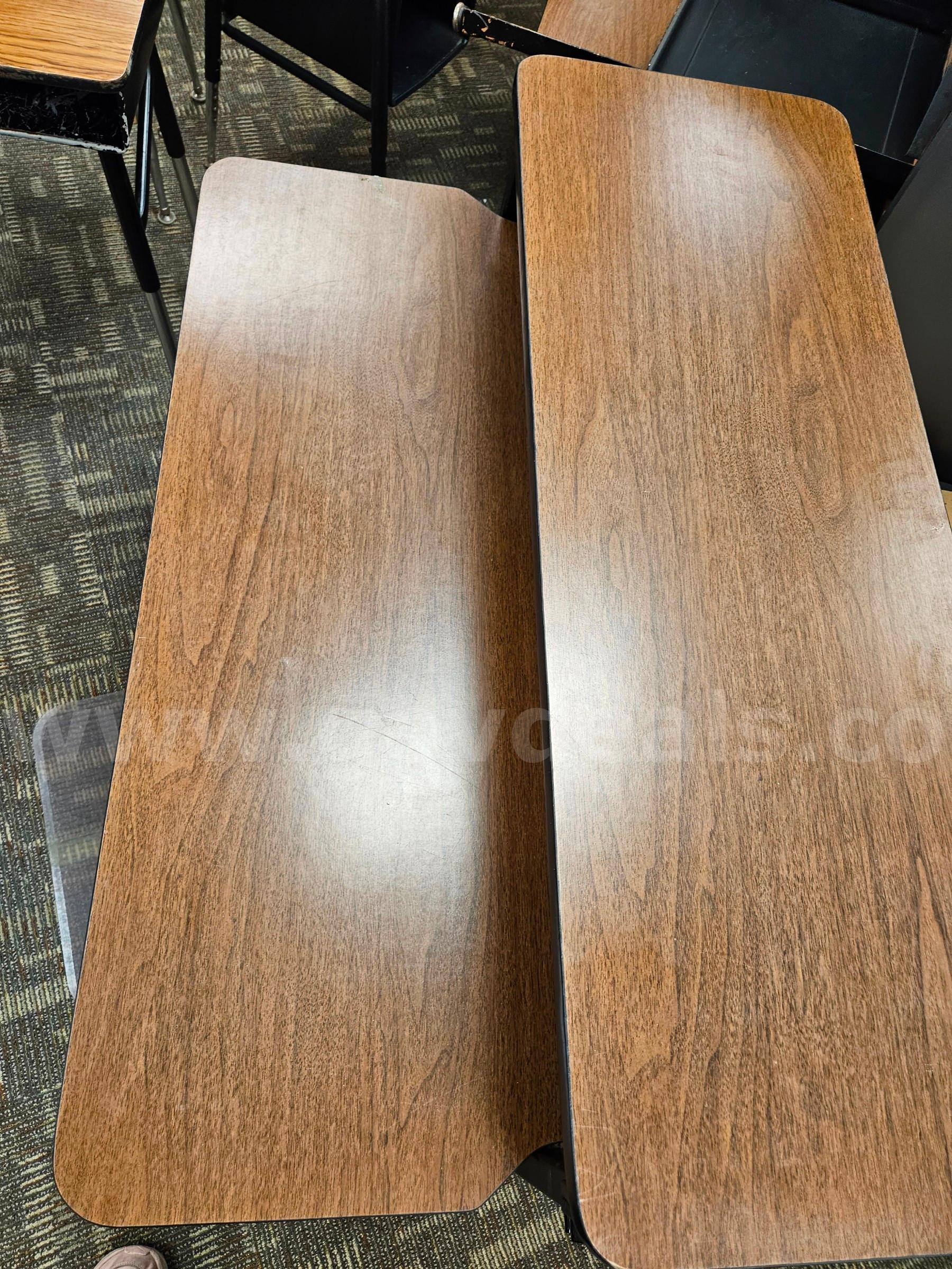 Teacher Computer Workstation Desk with Monitor Shelf   Government Surplus Auction - Primary Photo