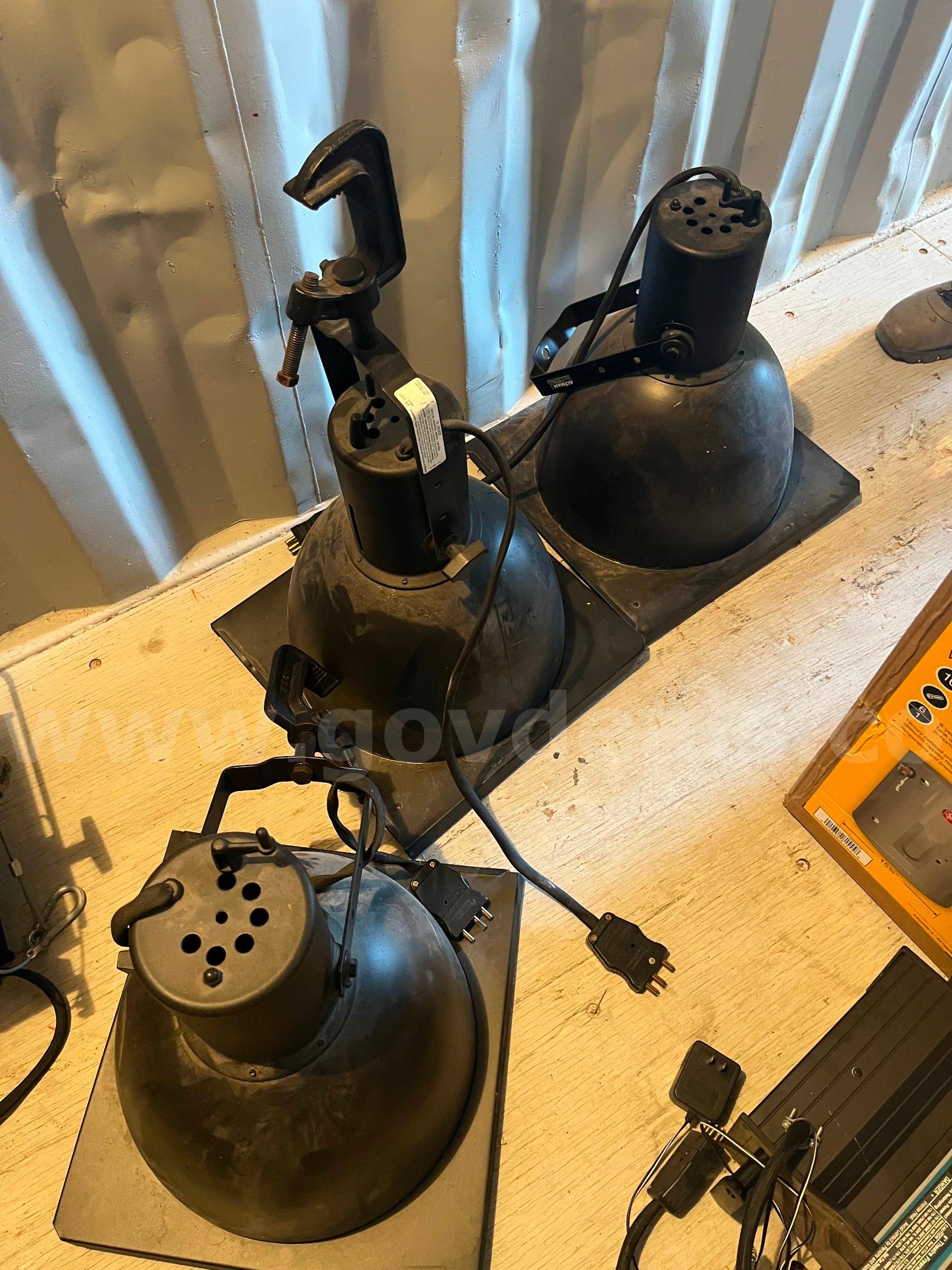 Lot of 3 – 14" Scoop Stage Lights / Theater Lighting Fixtures  14" Scoop Stage Lights Government Surplus Auction - Photo #2