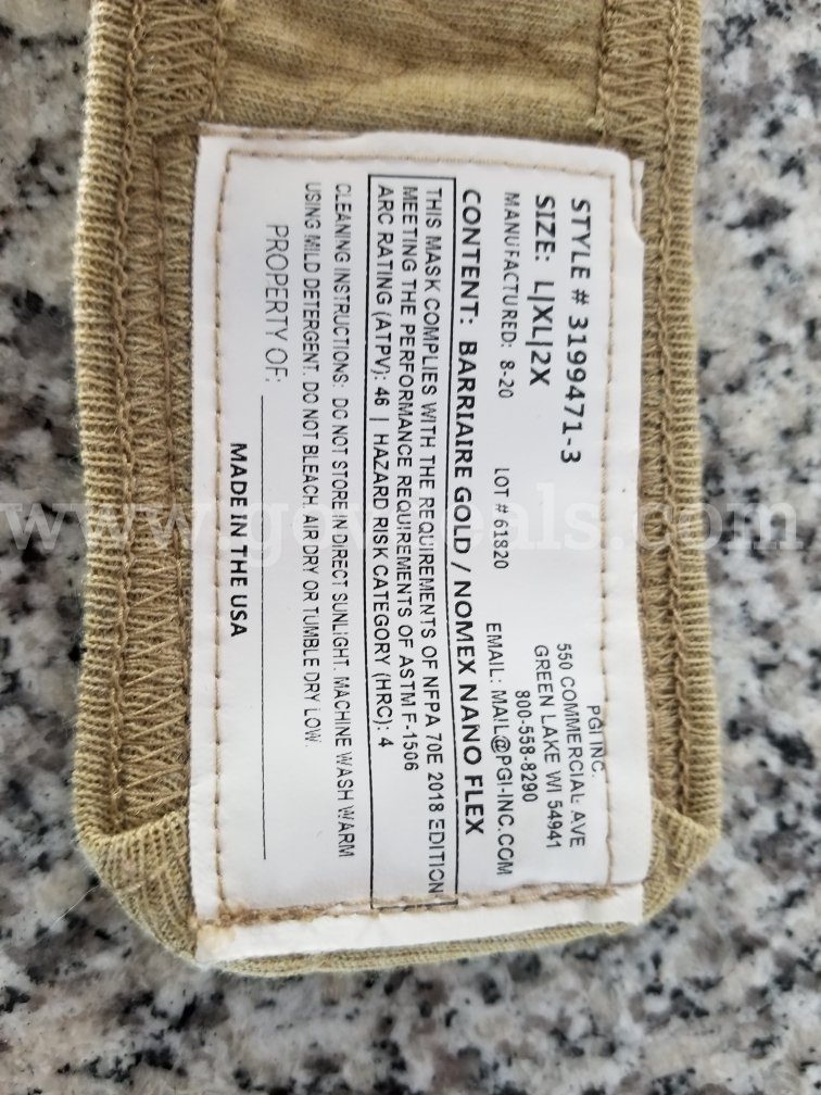 11 - Covid Fire Face Masks Nomex BarriAire - Nano Flex Government Surplus Auction - Photo #4