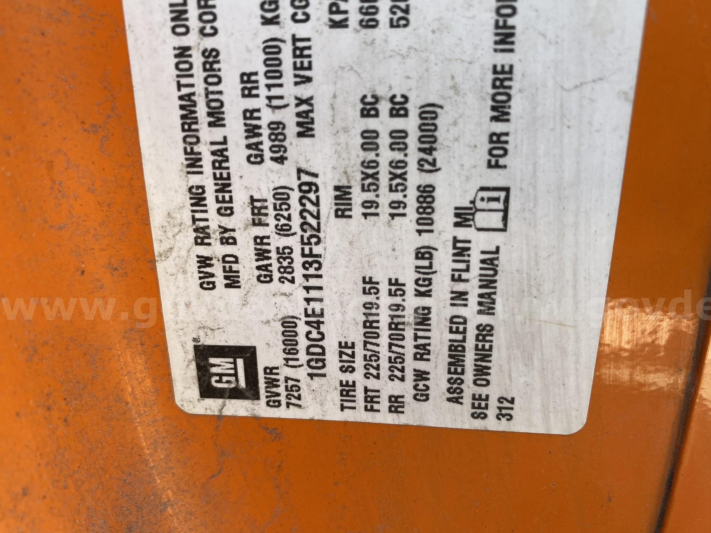 2003 GMC C4C042 GMC C4C042 Government Surplus Auction - Photo #6