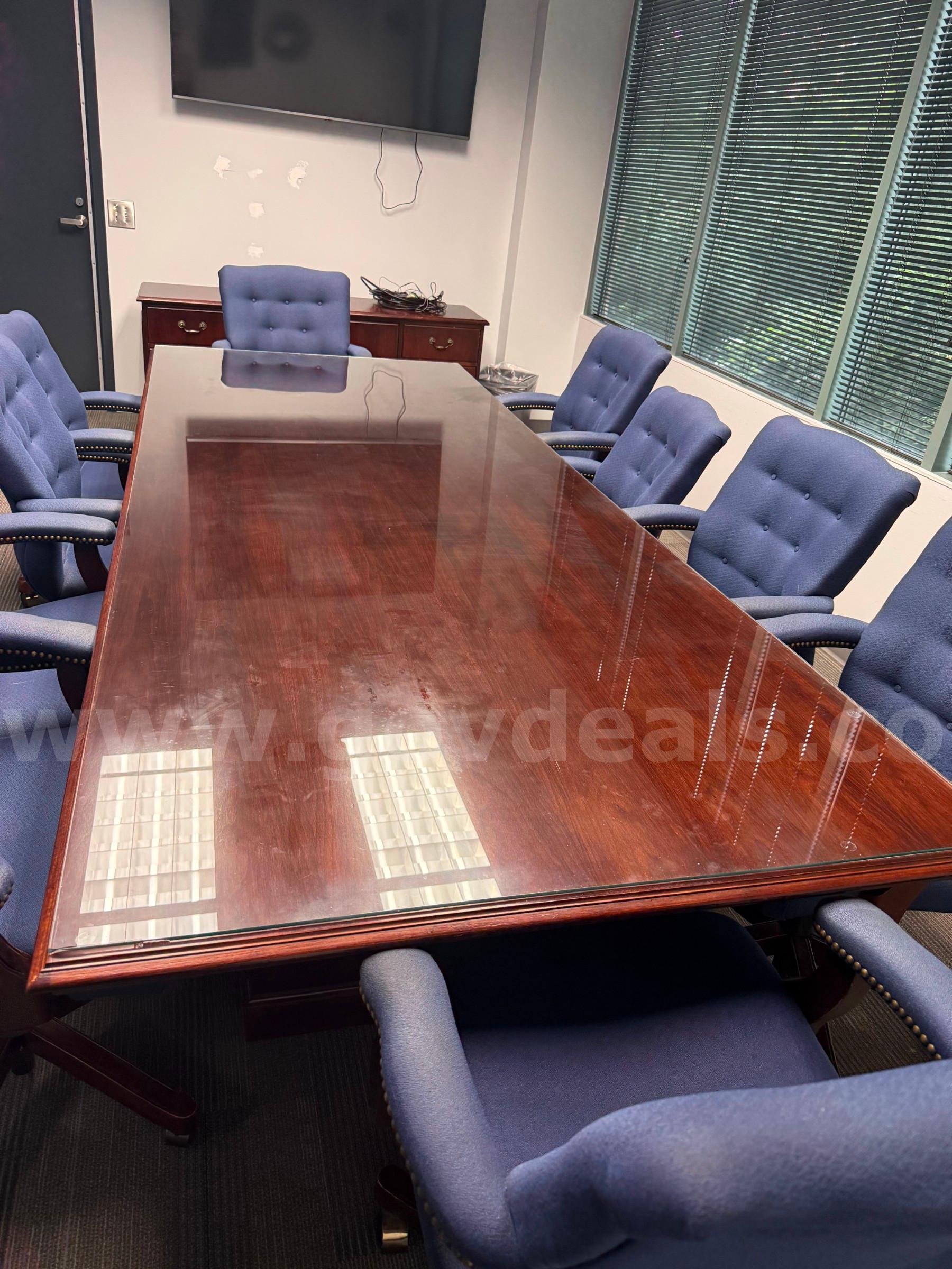 Large conference room table   Government Surplus Auction - Primary Photo