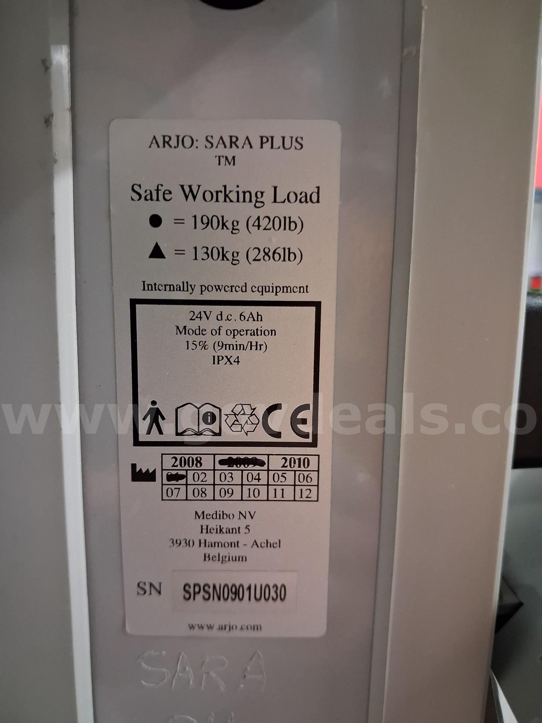 Arjo Sara Plus Lift - Operational Arjo Huntleigh HEP0001-US Government Surplus Auction - Photo #6