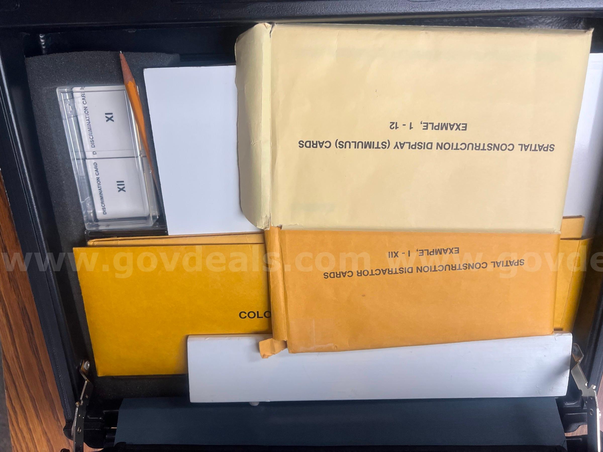 Perceptual Memory Test Components   Government Surplus Auction - Primary Photo