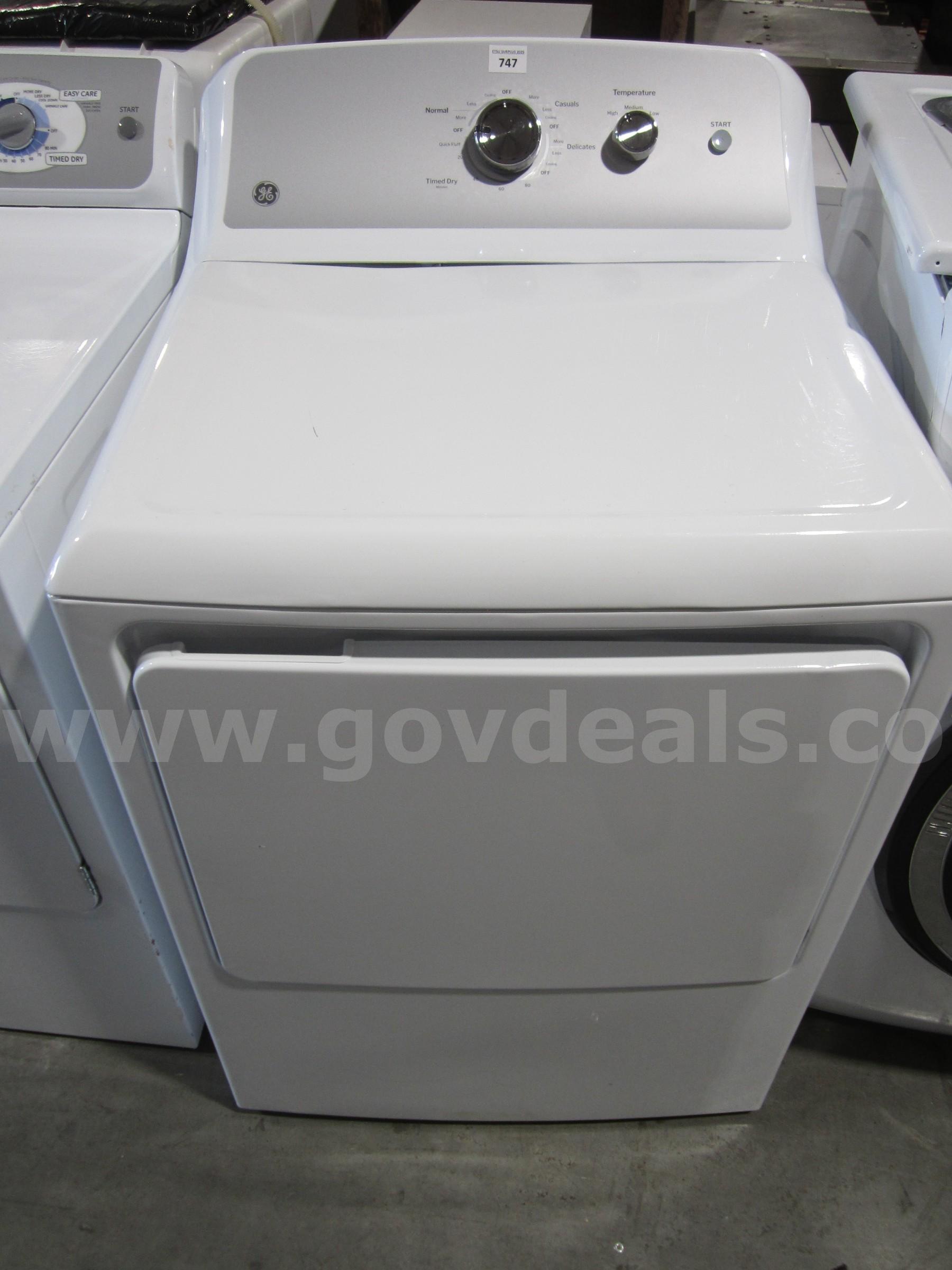 GE DRYER  LOT 747