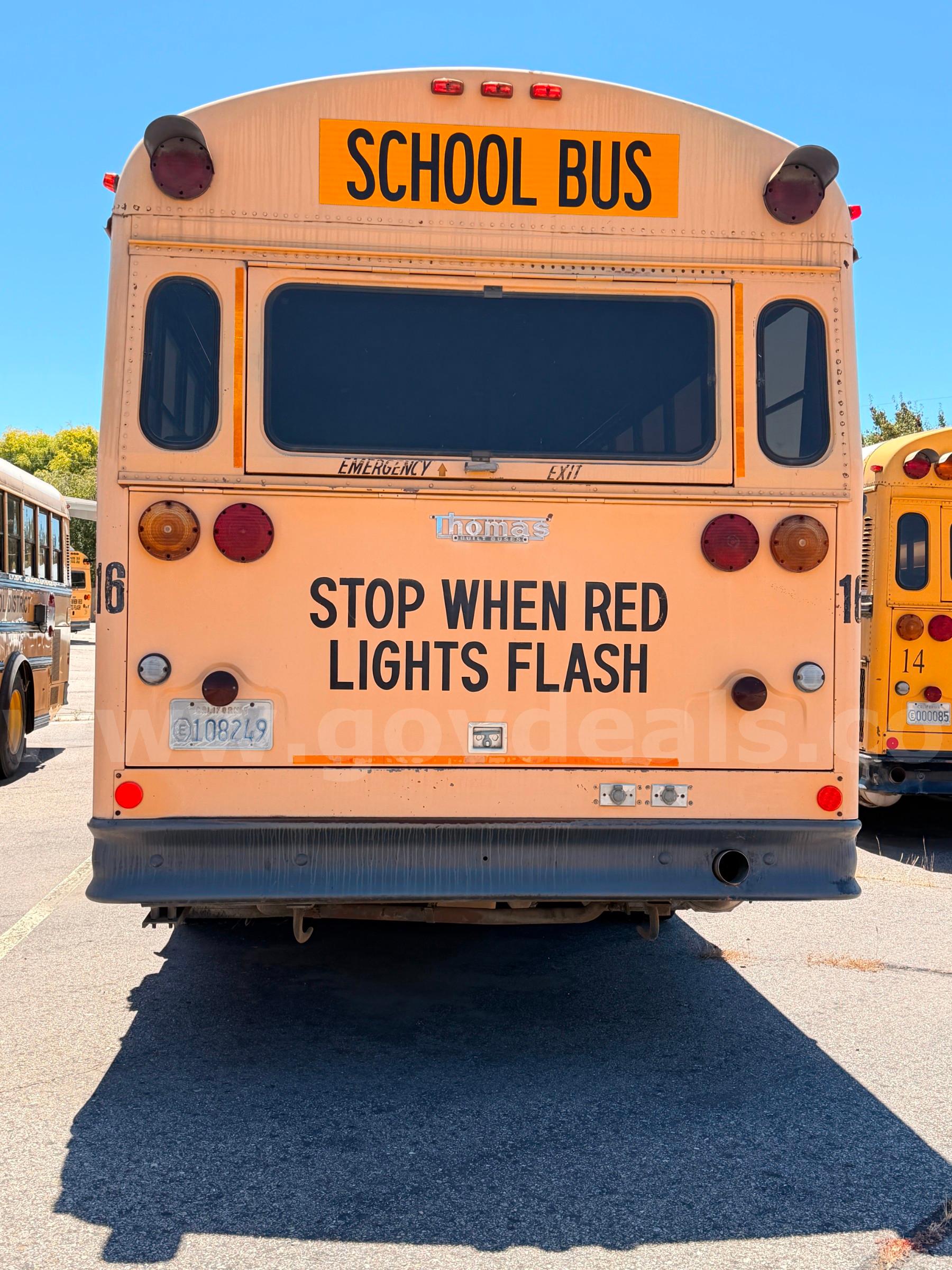 1990 THOMAS SCHOOL BUS THOMAS TRANSIT Government Surplus Auction - Photo #2