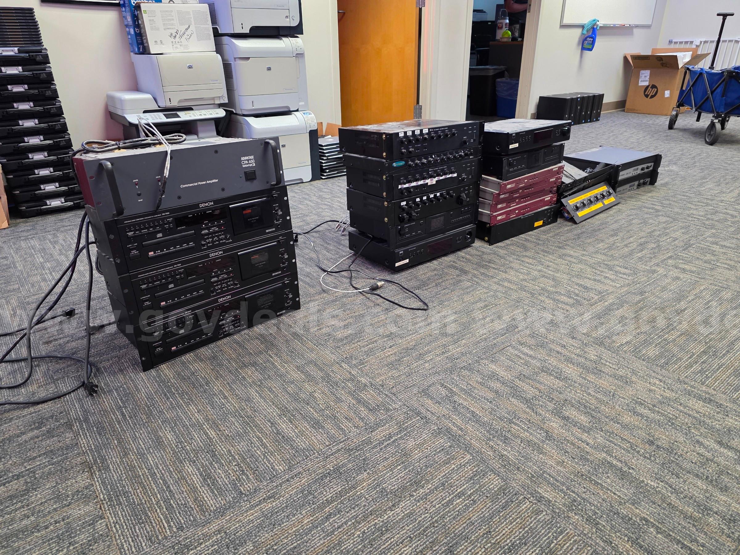 LOT OF USED AUDIO EQUIPMENT