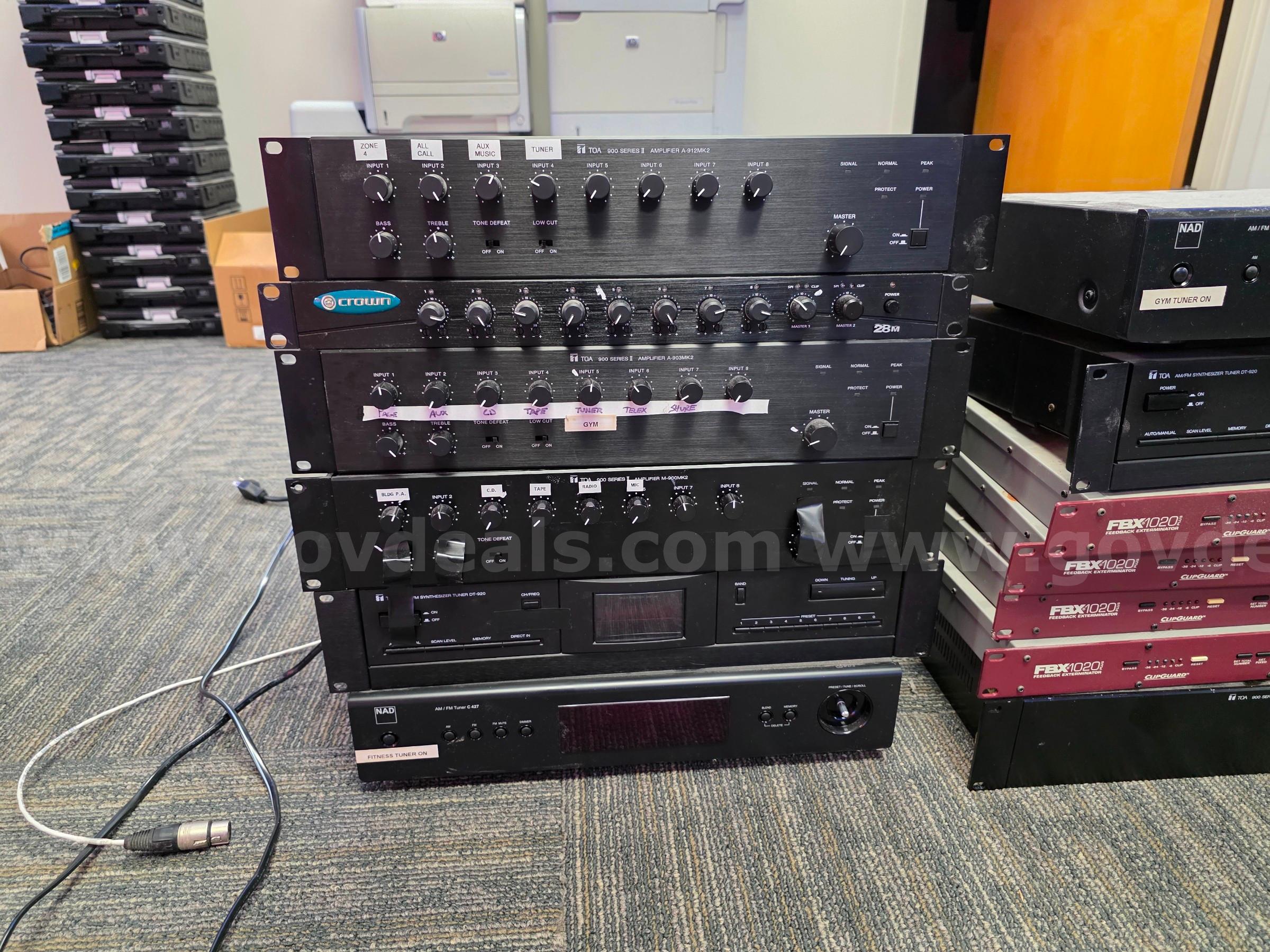 LOT OF USED AUDIO EQUIPMENT Crown  Government Surplus Auction - Photo #4