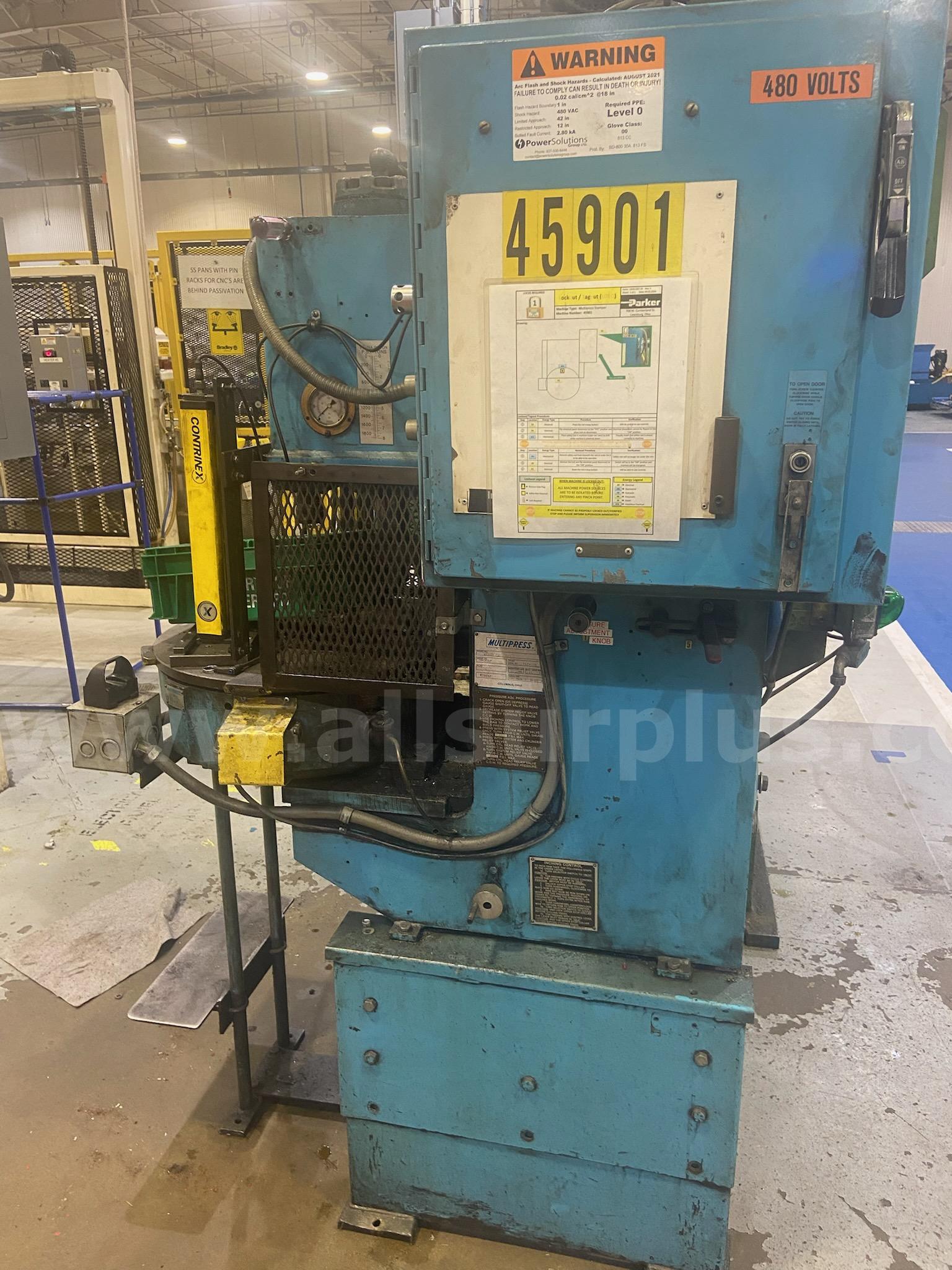 Multipress Mechanical Crimping Press Multipress WR87M C409 IT106 Government Surplus Auction - Photo #2