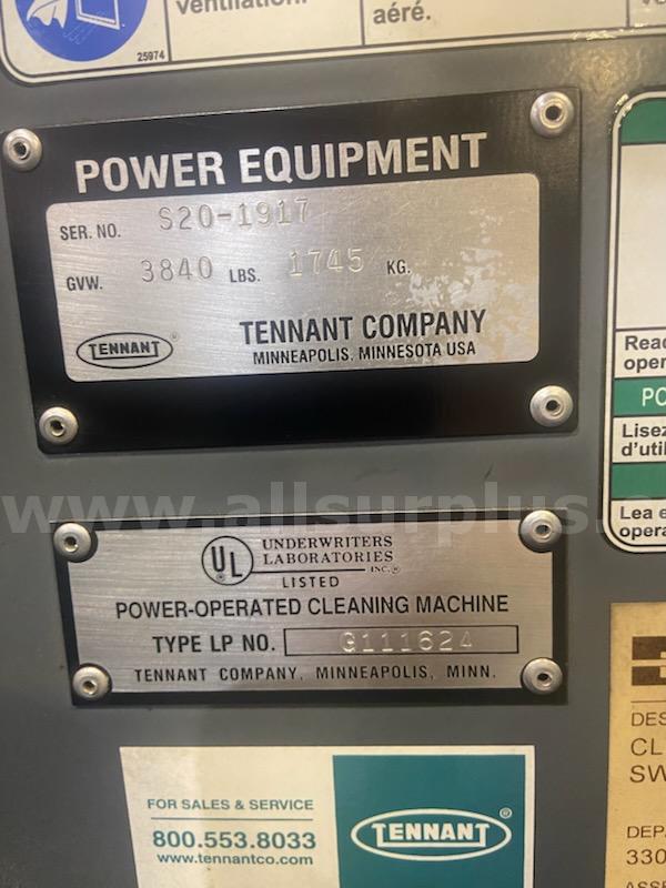 2012 Tennant S20 Floor Sweeper Tennant S20 Government Surplus Auction - Photo #3