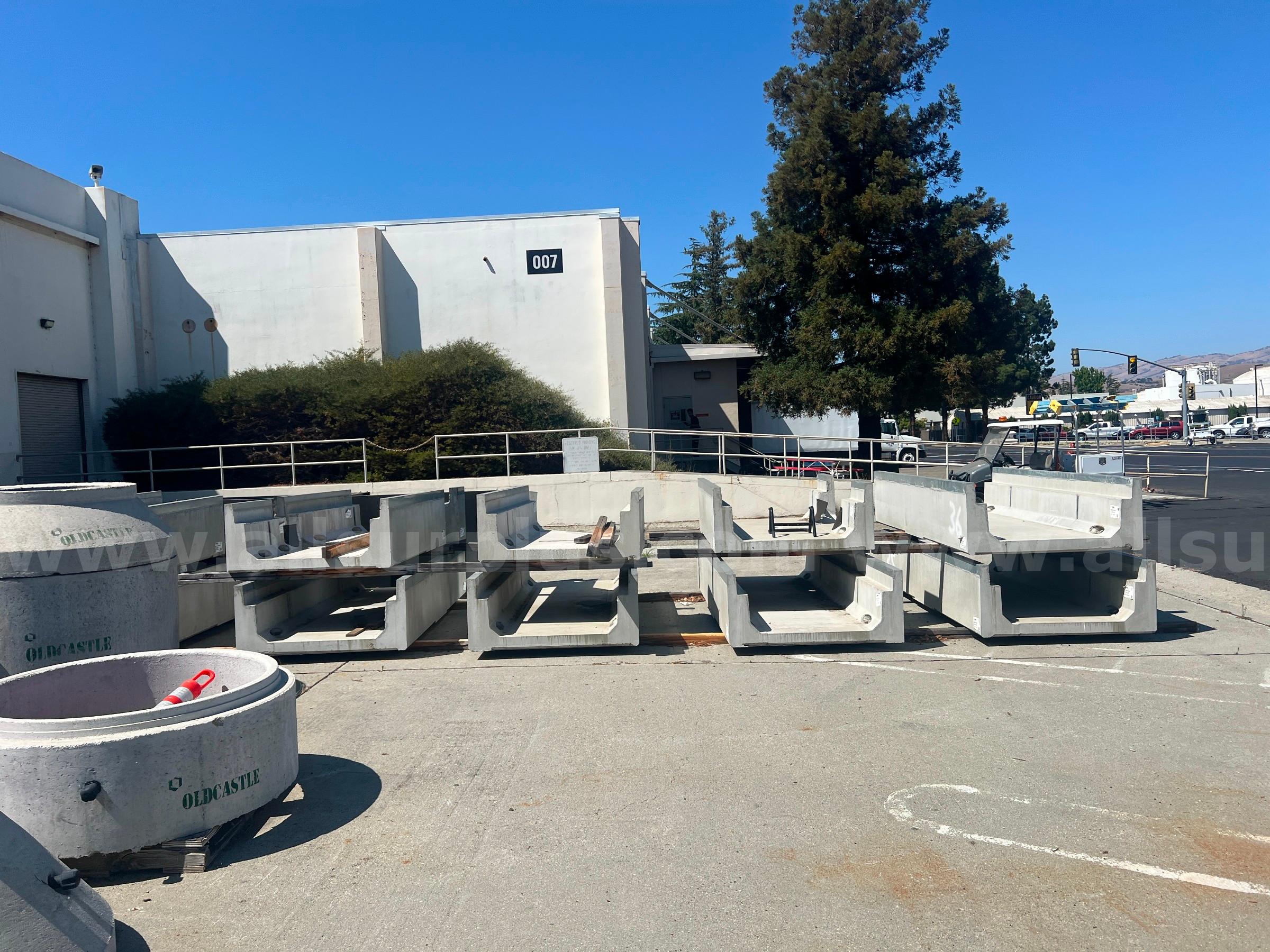 U-Shaped Underground Concrete Wire/Pipe Channel   Government Surplus Auction - Primary Photo