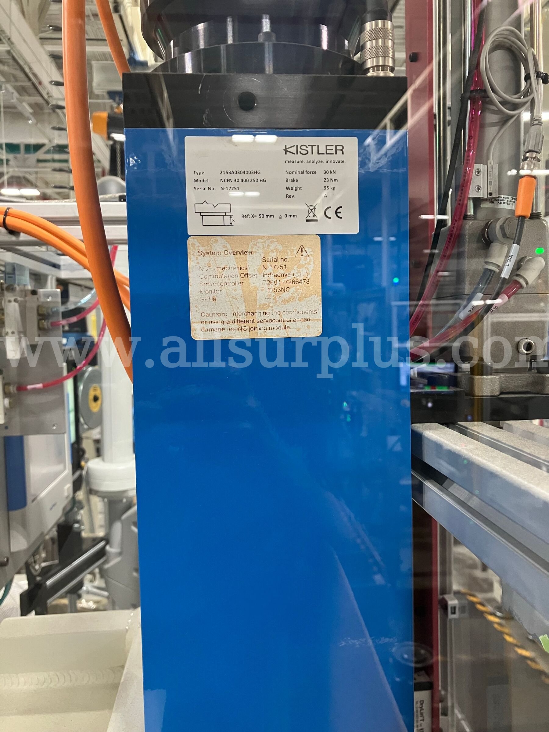 Kistler NC joining module NCFN with servo amplifier Kistler  Government Surplus Auction - Photo #2
