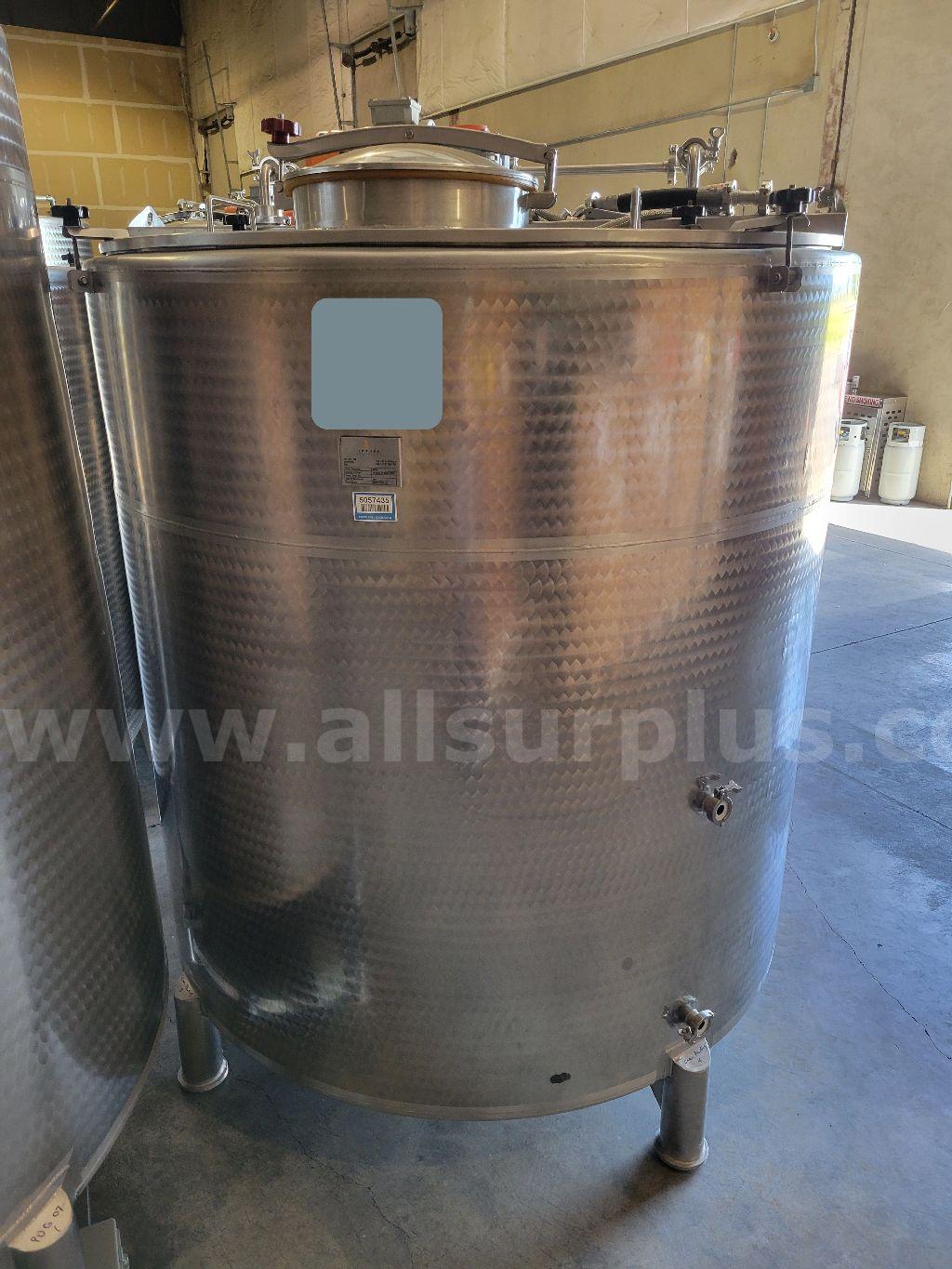 Imvusa Stainless Steel Mixing Vessel, 4000L Imvusa Stainless 4000L Government Surplus Auction - Photo #2