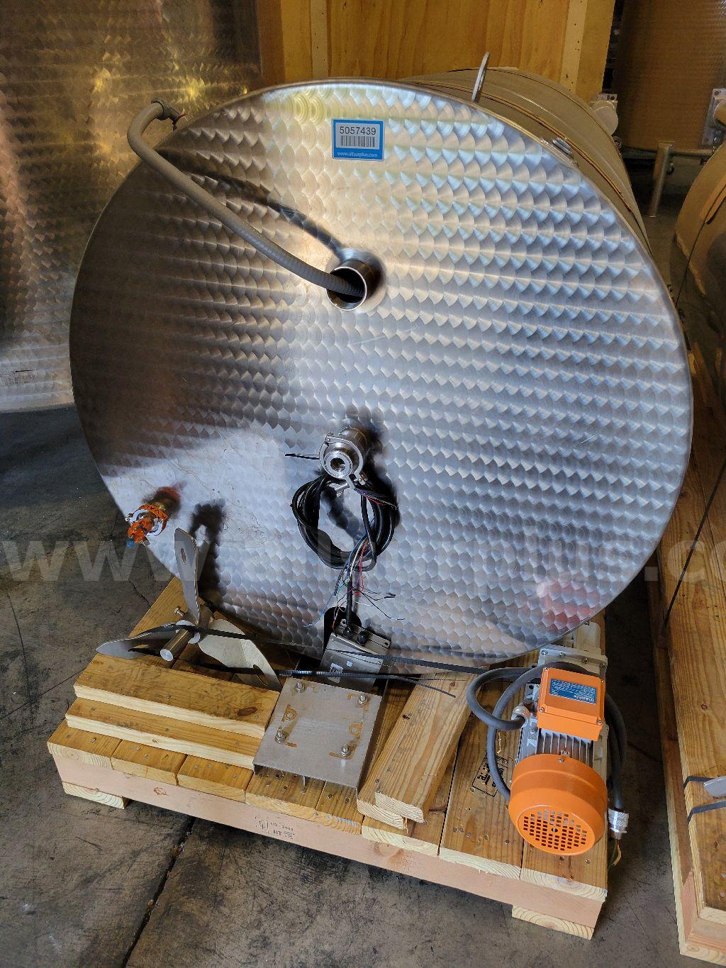 Imvusa Stainless Steel Mixing Vessel, 2500L Imvusa Stainless 2500L Government Surplus Auction - Photo #3