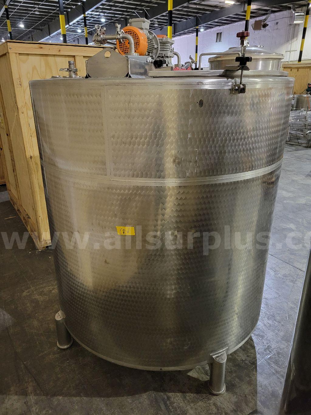 Imvusa Stainless Steel Mixing Vessel, 4000L Imvusa Stainless 4000L Government Surplus Auction - Photo #4