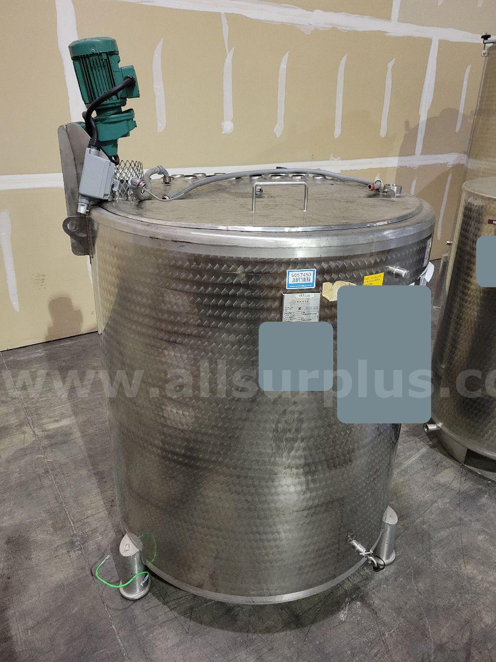 Imvusa Stainless Steel Mixing Vessel, 1500L Imvusa Stainless 1500L Government Surplus Auction - Photo #2