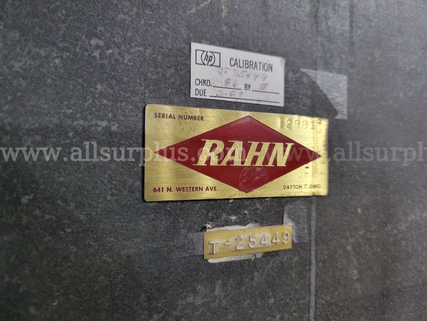 Rahn Granite Surface Plate Rahn  Government Surplus Auction - Photo #4