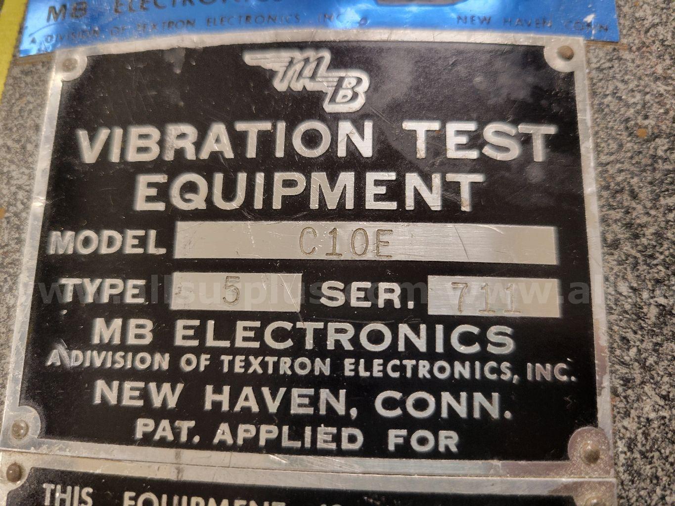 MB Electronics C10E Industrial Test Shaker MB Electronics C10E Government Surplus Auction - Photo #3