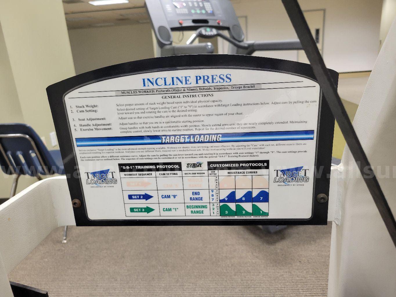 Strive Incline Press Machine Strive  Government Surplus Auction - Photo #3