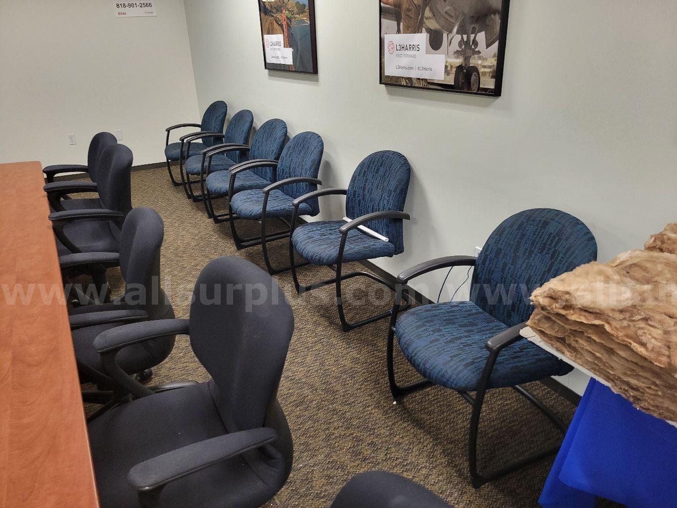 12ea Upholstered Reception Chairs   Government Surplus Auction - Primary Photo