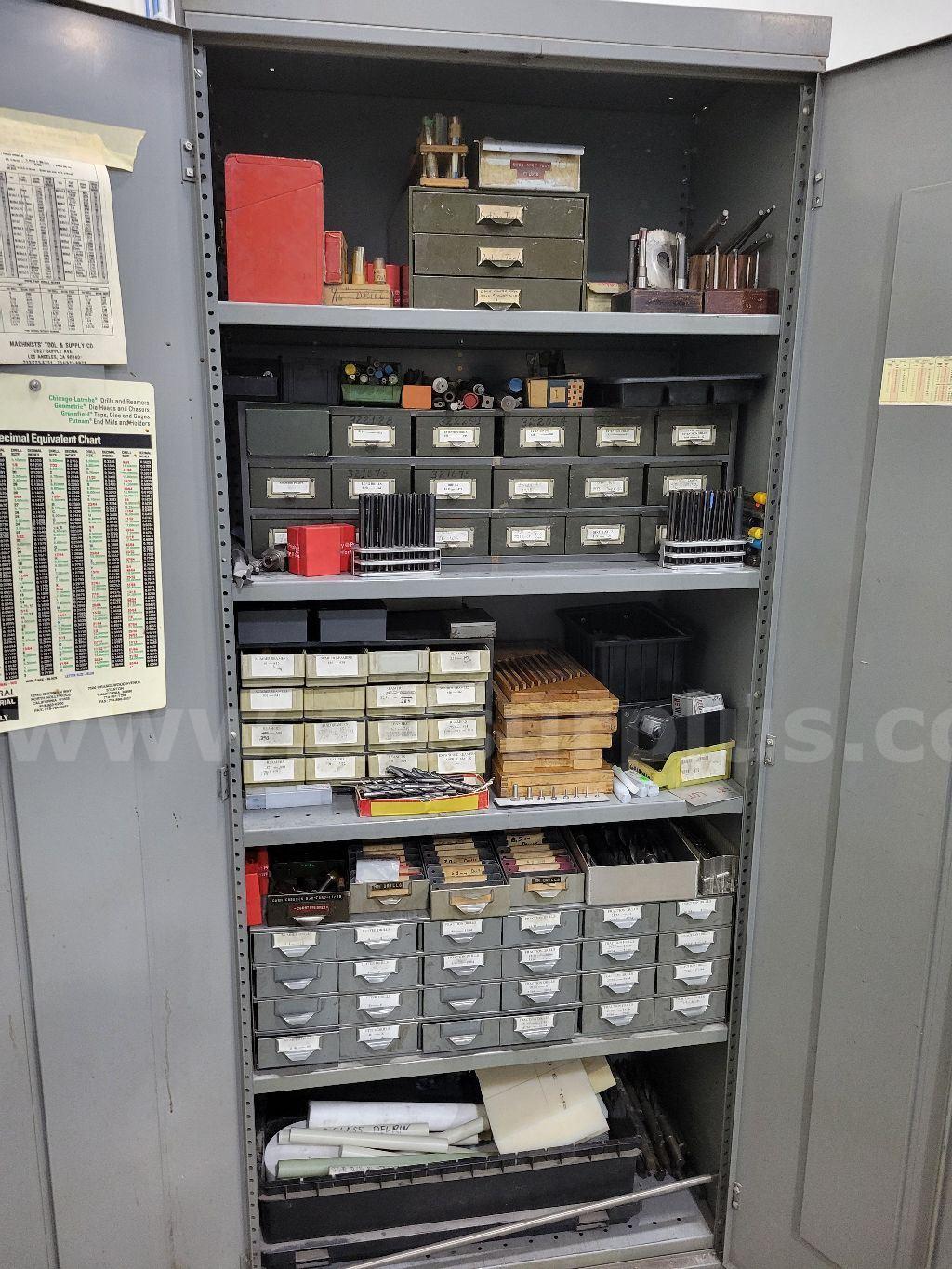 Steel Storage Cabinet, w/ Tooling Contents   Government Surplus Auction - Primary Photo