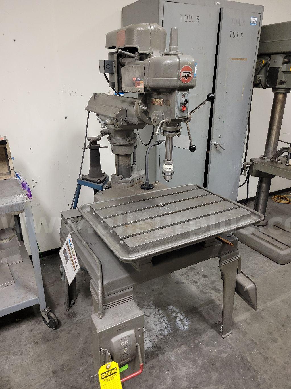 Delta Rockwell 15-118 Ram Type Radial Drill Delta Rockwell 118 Government Surplus Auction - Photo #2
