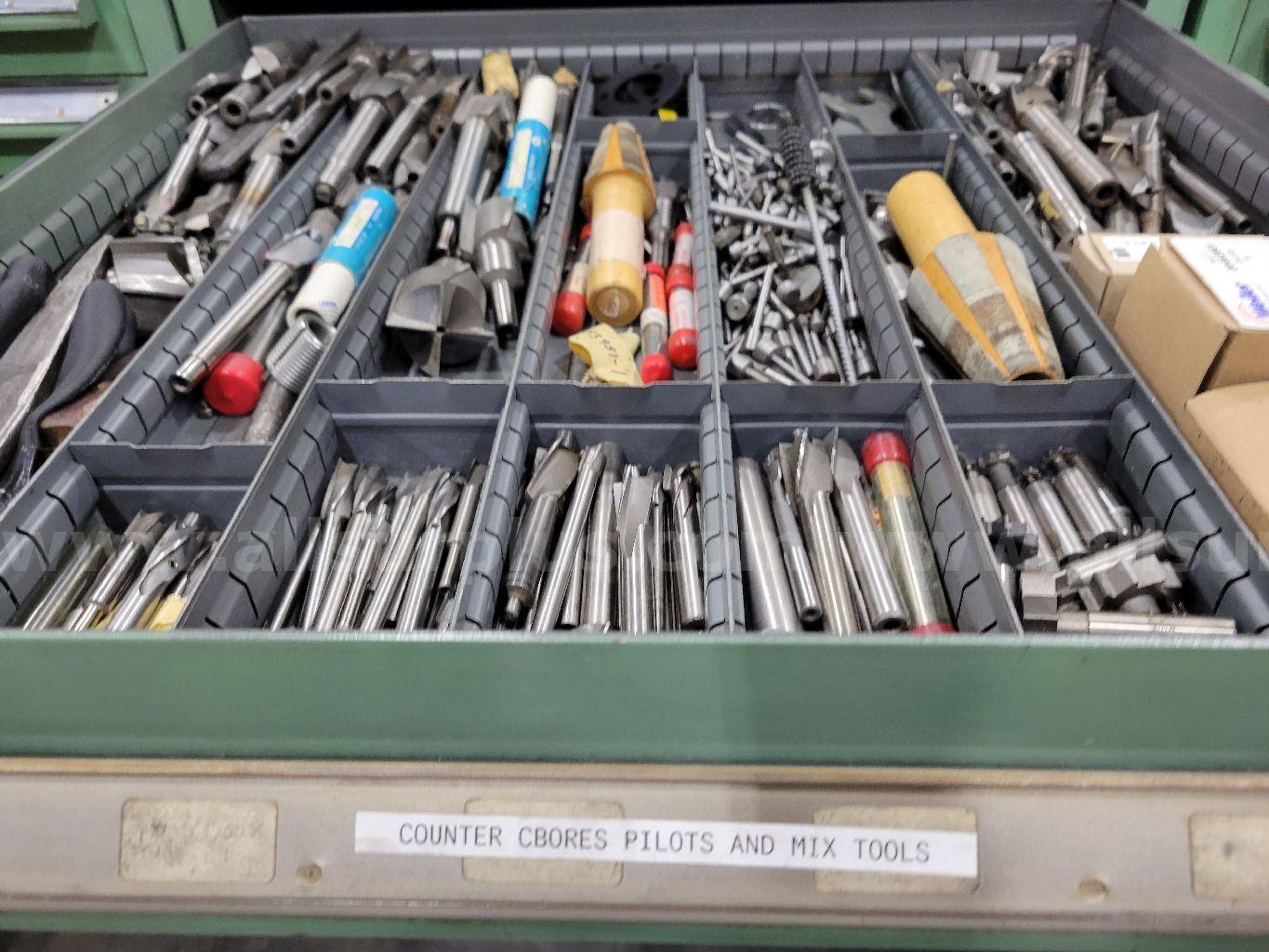 Vidmar Tool Cabinet, 9-Drawer, w/ Tooling Contents Vidmar  Government Surplus Auction - Photo #4