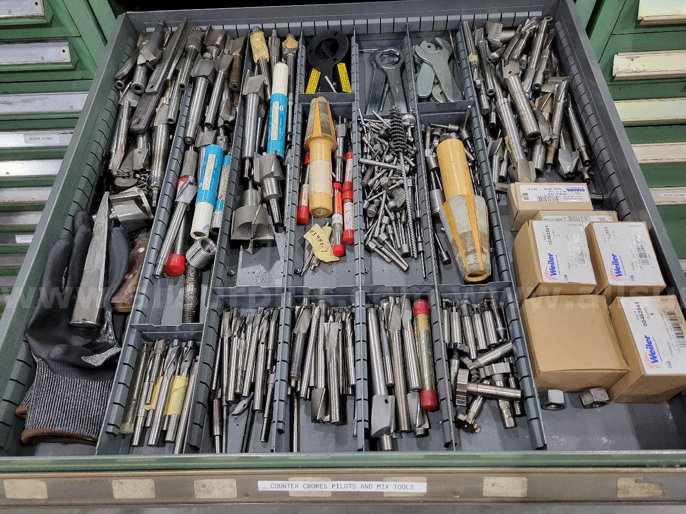 Vidmar Tool Cabinet, 9-Drawer, w/ Tooling Contents Vidmar  Government Surplus Auction - Photo #5