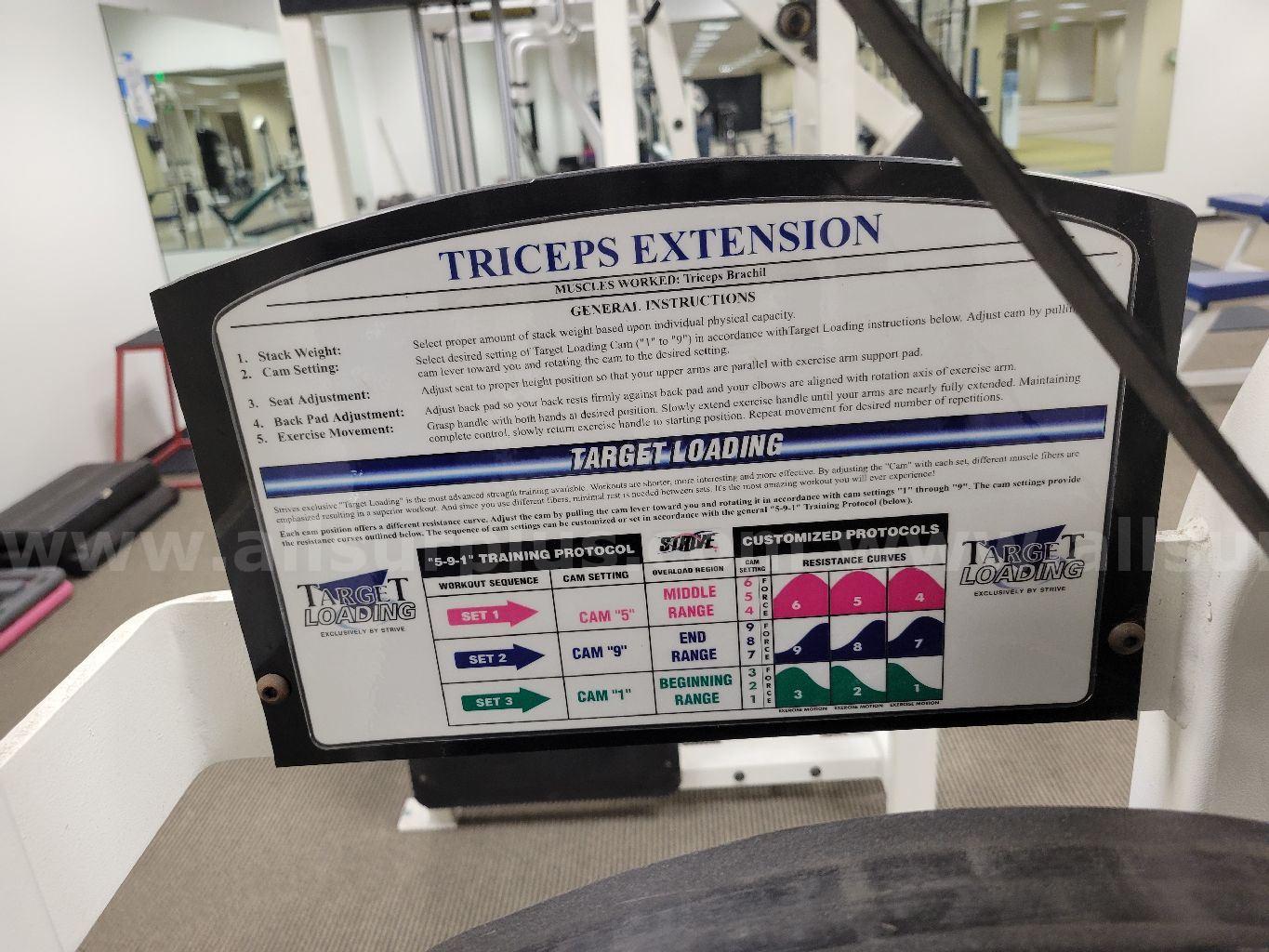Strive Triceps Extension Machine Strive  Government Surplus Auction - Photo #4