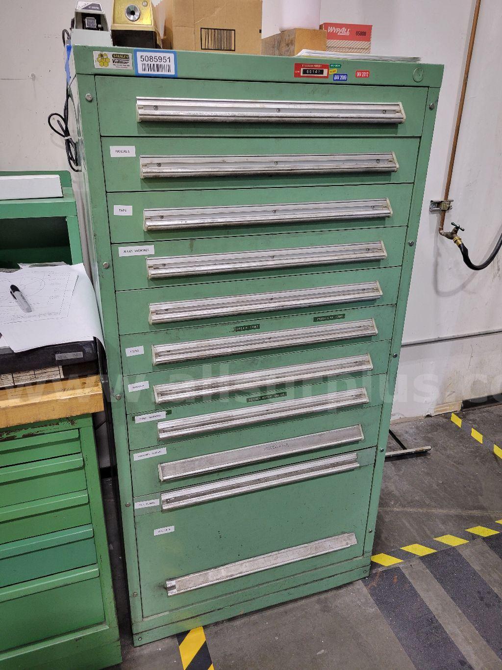 Stanley Vidmar Tool Cabinet, 11-Drawer, w/ Contents Stanley Vidmar  Government Surplus Auction - Primary Photo