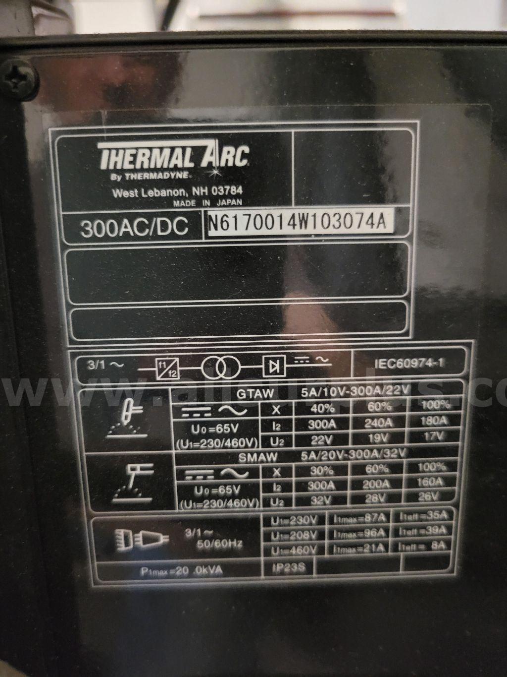 Thermadyne 300AC/DC Arc Master Welding System Cart Thermadyne 300AC Government Surplus Auction - Photo #6