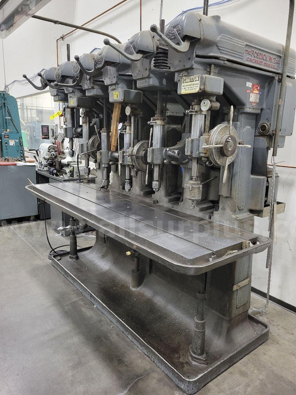 Fosdick Machne & Tool Co. 6-Head Gang Drill Fosdick Machne &amp; Tool Co.  Government Surplus Auction - Photo #2