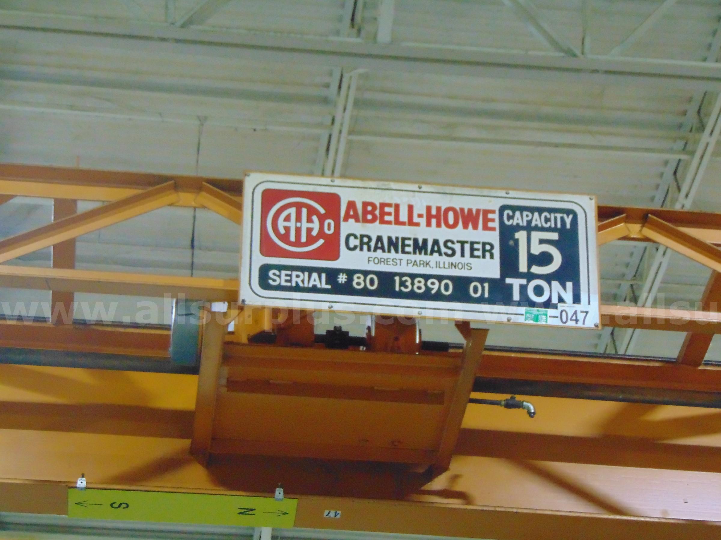 Abell Howe Gantry Crane Abell Howe Over Beam Style Government Surplus Auction - Photo #3