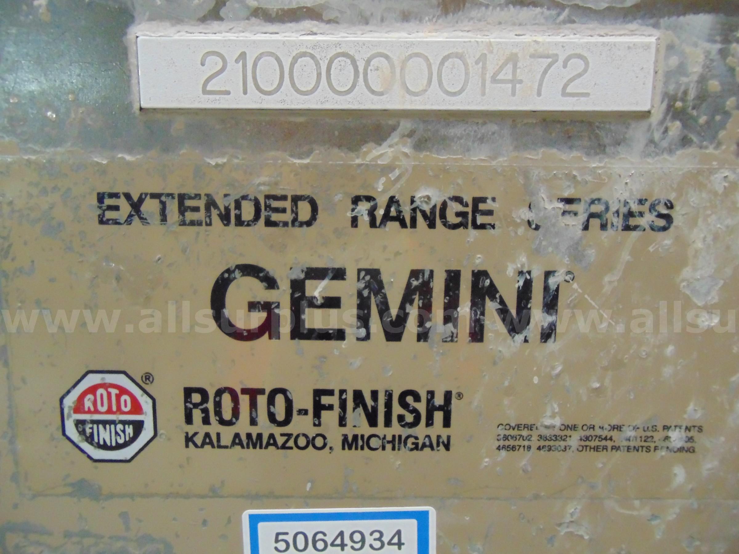 Roto-Finish Finishing Machine Roto-Finish Extended Range Series Government Surplus Auction - Photo #6