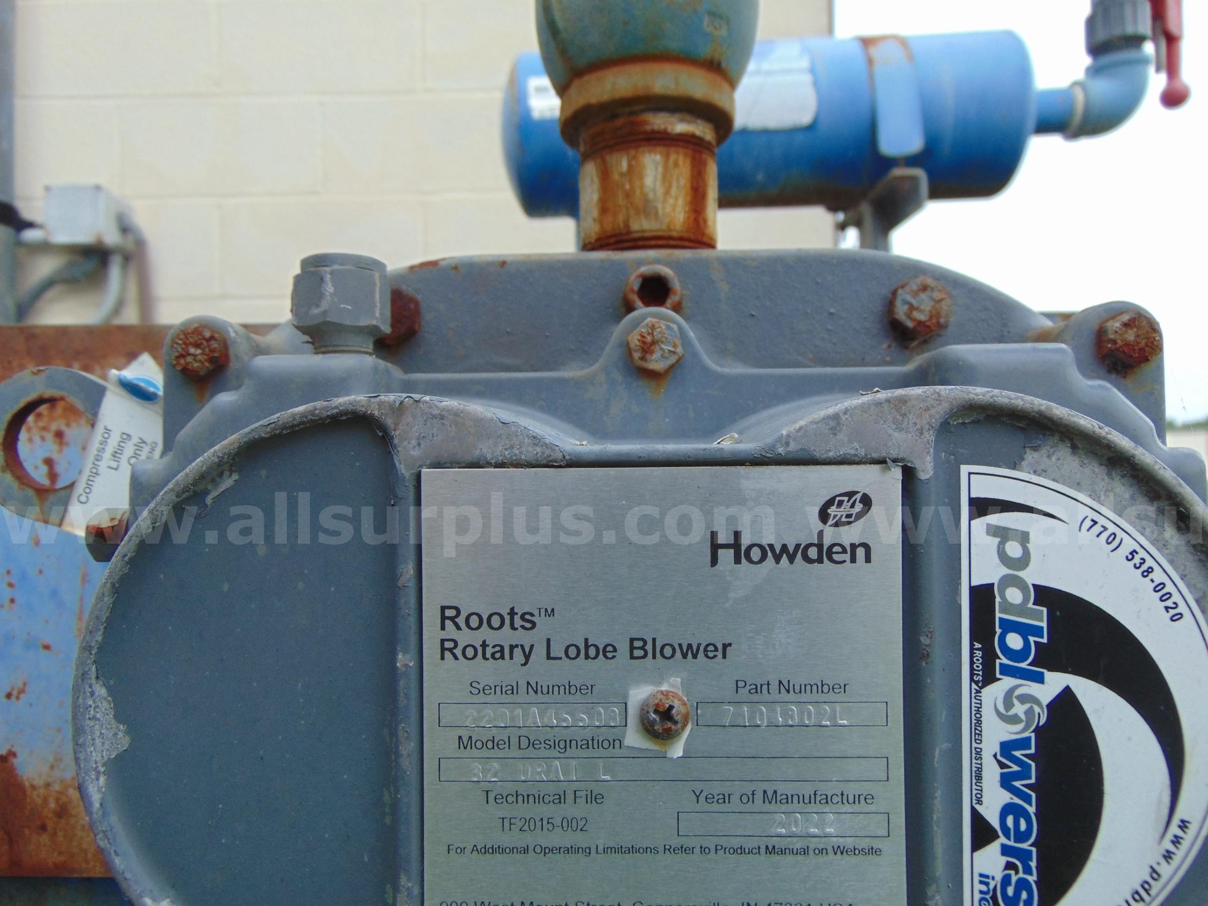 2022 Howden 32 URAIL Rotary Blowers Howden 32 URAIL Government Surplus Auction - Photo #4