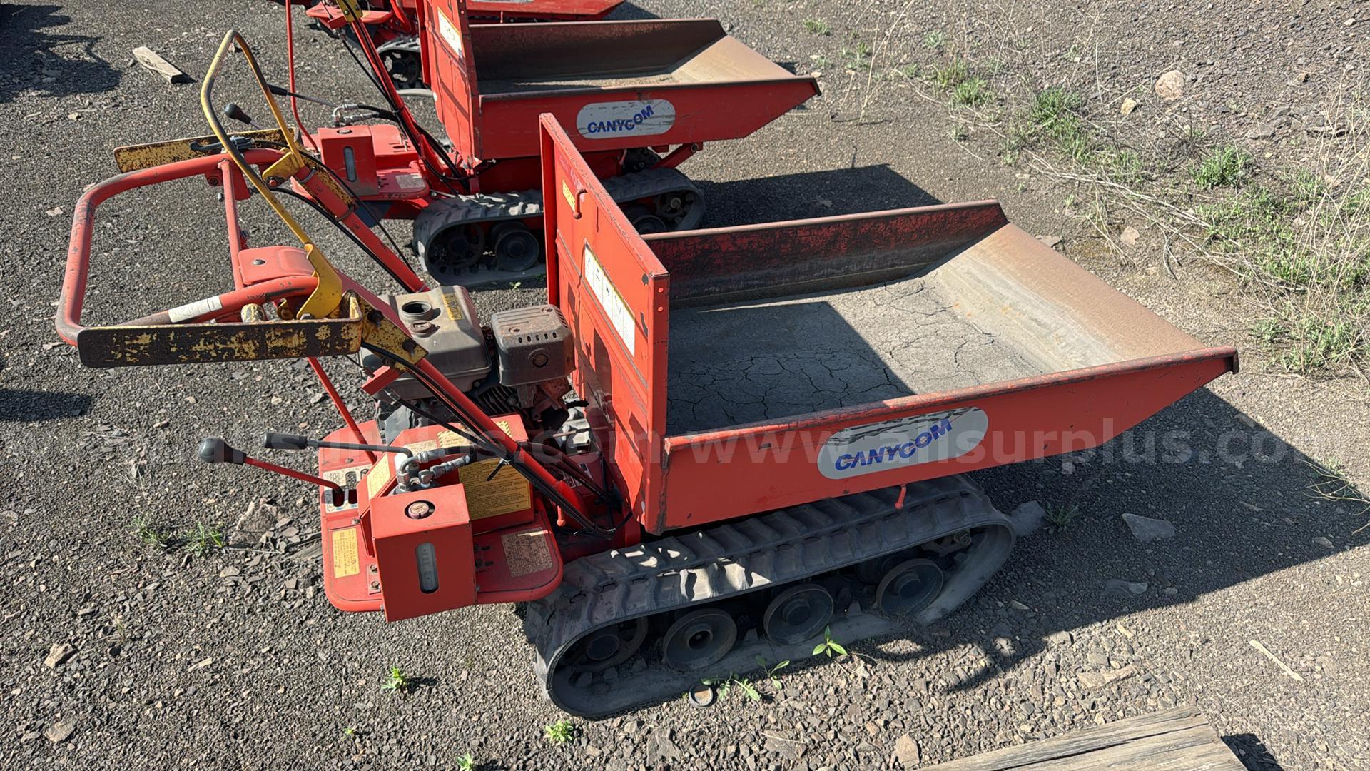 Lot of 7 Canycom S25A 450kg Mini Track Dumpers  450kg Government Surplus Auction - Photo #3
