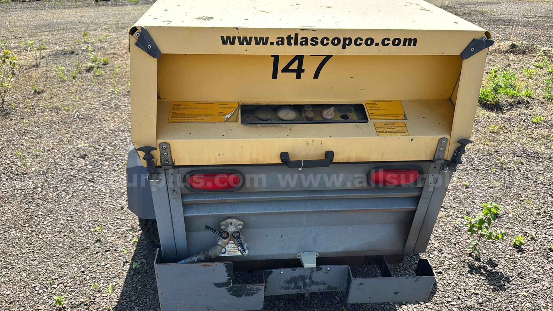 Atlas Copco XAS 185 JD7 Portable Air Compressor  185 Government Surplus Auction - Photo #2