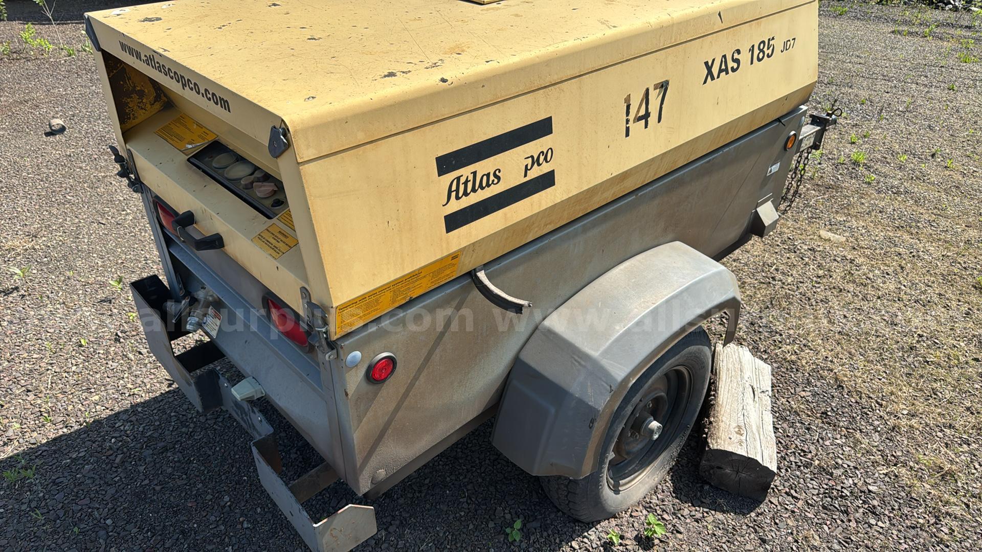 Atlas Copco XAS 185 JD7 Portable Air Compressor  185 Government Surplus Auction - Photo #4