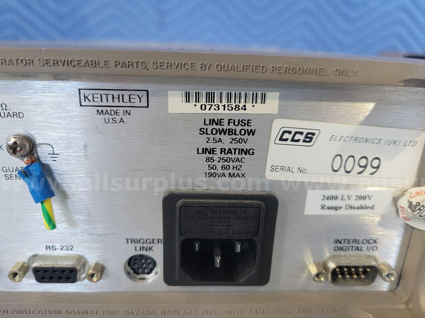 Keithley 2400 SourceMeter Keithley 2400 Government Surplus Auction - Photo #4