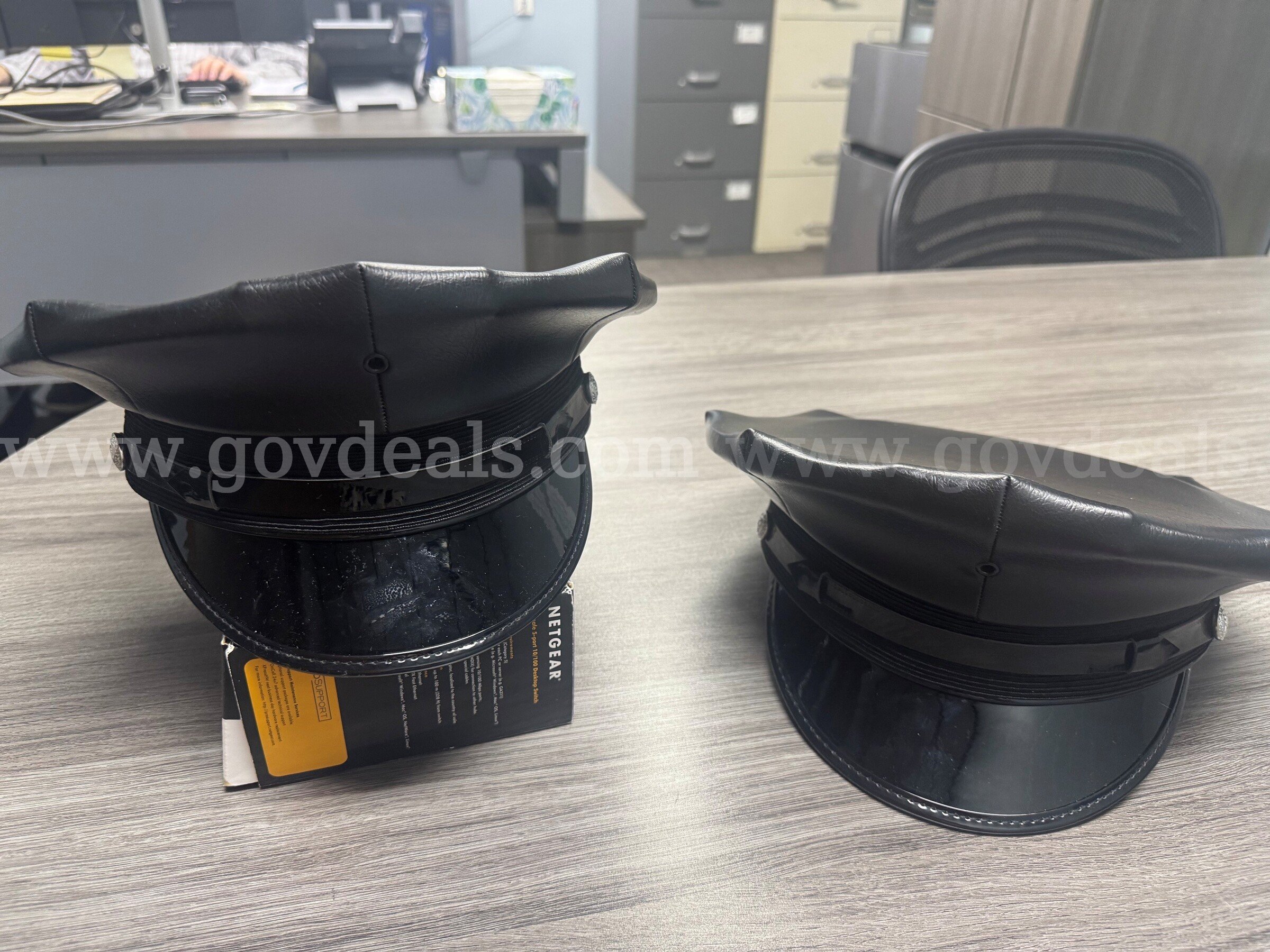 8 point vinyl hats - police Midway Cap Company  Government Surplus Auction - Photo #4