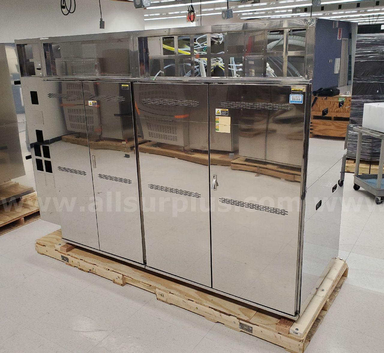 3ea Stainless Steel Developer Line Chemical Distribution Cabinets   Government Surplus Auction - Photo #2