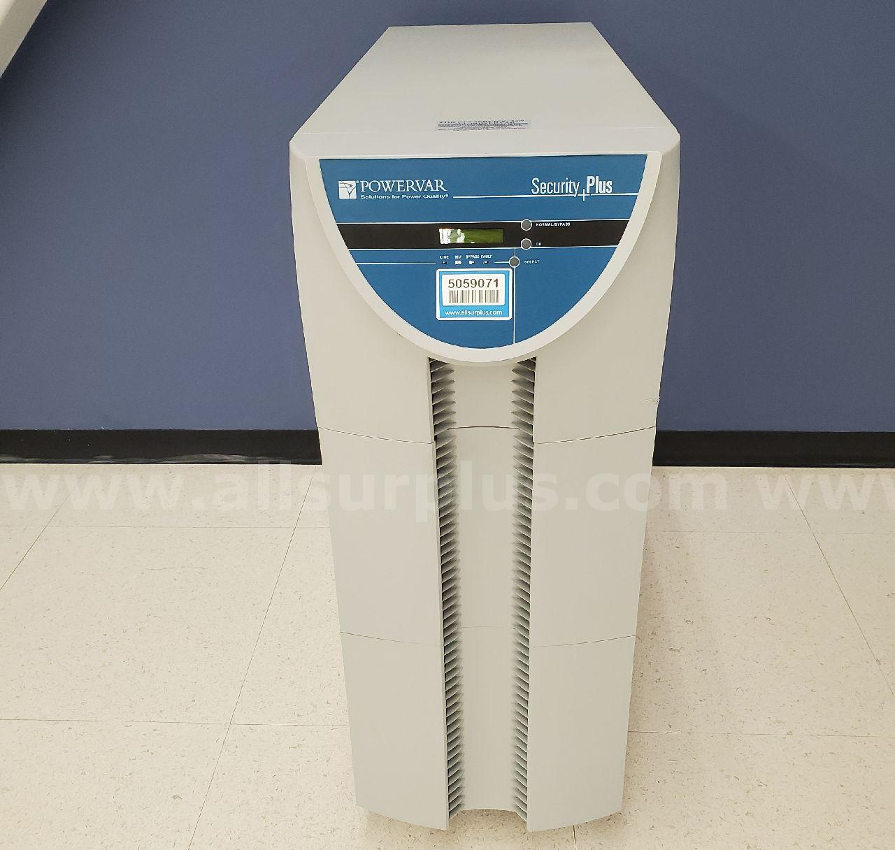 Powervar Security Plus Uninterruptible Power Supply Powervar Security Plus Government Surplus Auction - Photo #2