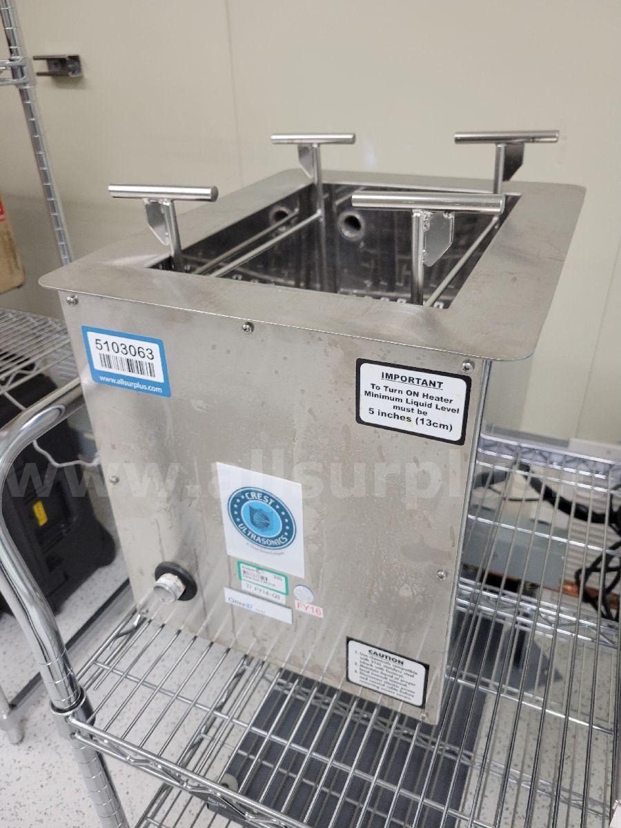 Crest Ultrasonics 19HT-1014-6-SP Stainless Steel Ultrasonic Cleaning Bath Crest Ultrasonics 1014 Government Surplus Auction - Photo #2