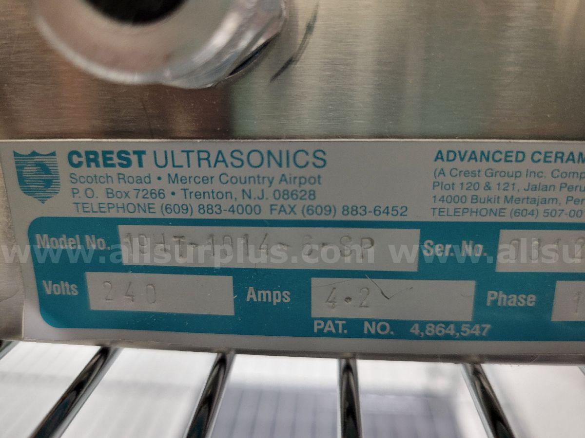 Crest Ultrasonics 19HT-1014-6-SP Stainless Steel Ultrasonic Cleaning Bath Crest Ultrasonics 1014 Government Surplus Auction - Photo #5