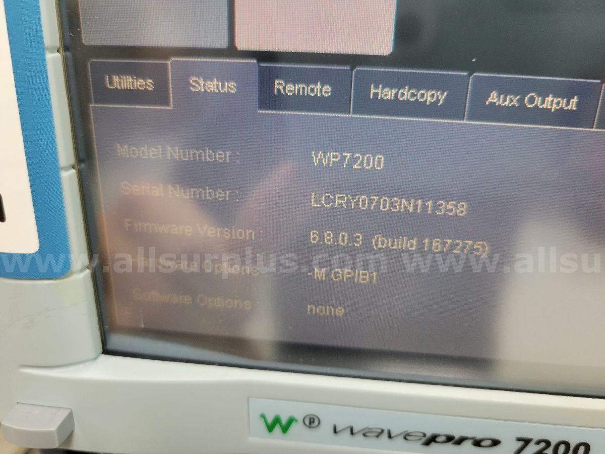 LeCroy WavePro 7200 Oscilloscope, 2GHz LeCroy 7200 Government Surplus Auction - Photo #5