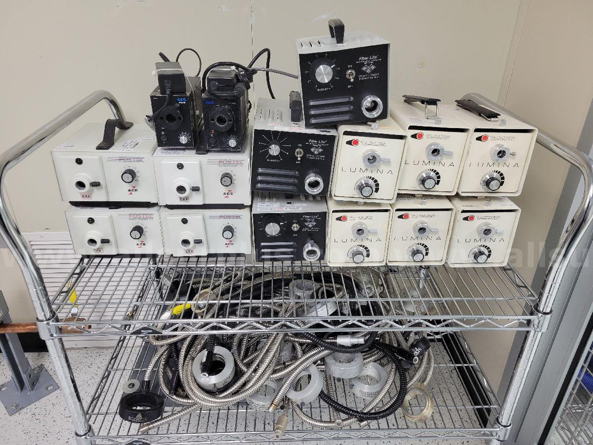 41pcs High Intensity Illuminators and Fiber Optic Ring Lights   Government Surplus Auction - Primary Photo